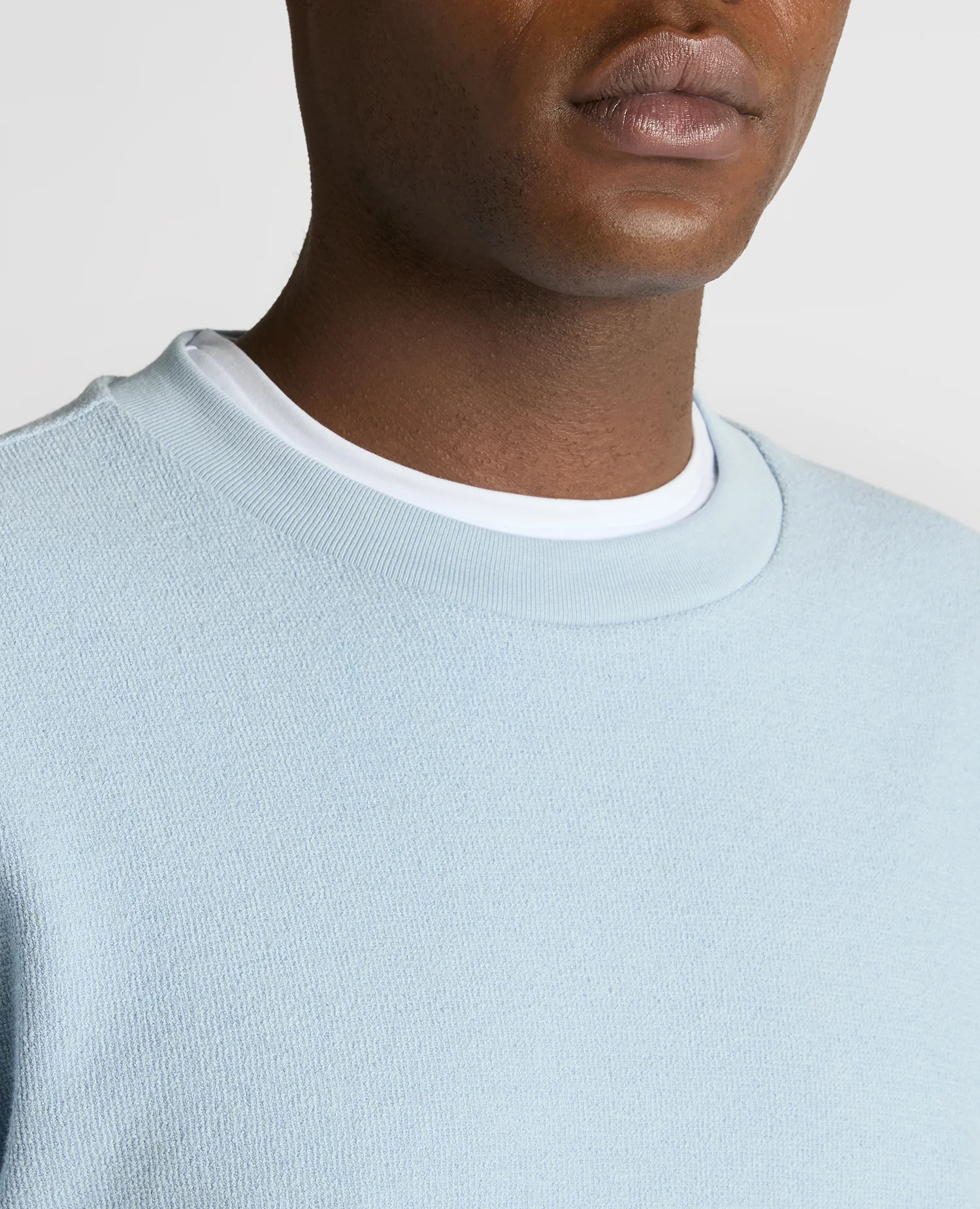 Tapered Fit Cotton Micro Waffle Sweatshirt - Image 5