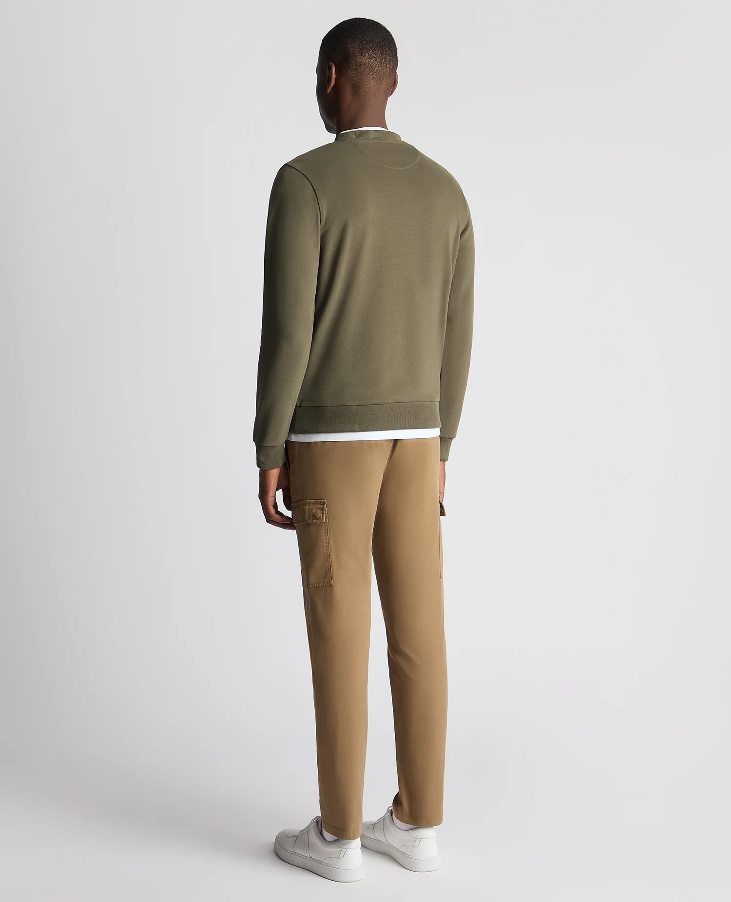 Tapered Fit Soft Touch Cotton-Blend Sweatshirt - Image 3