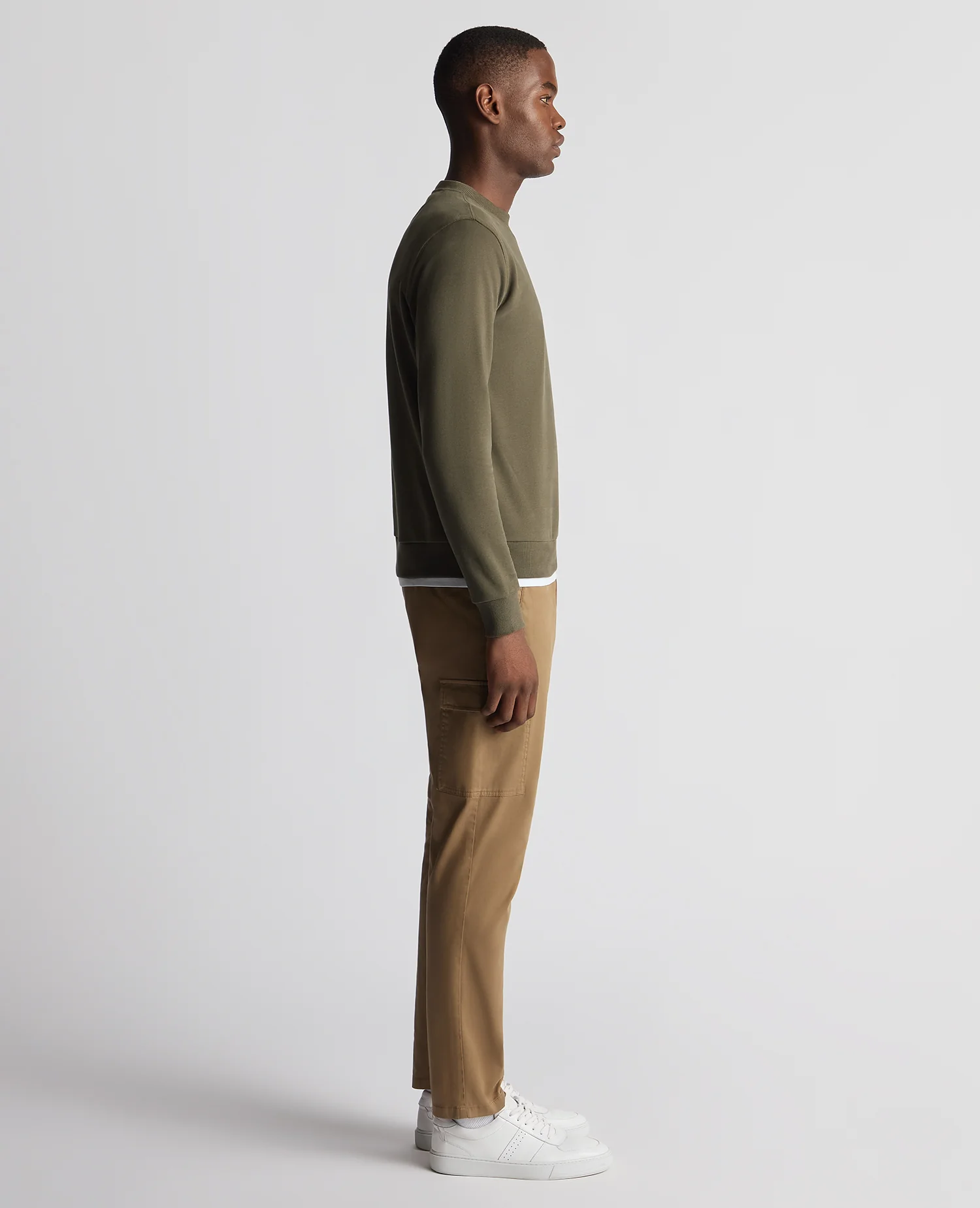 Tapered Fit Soft Touch Cotton-Blend Sweatshirt - Image 4