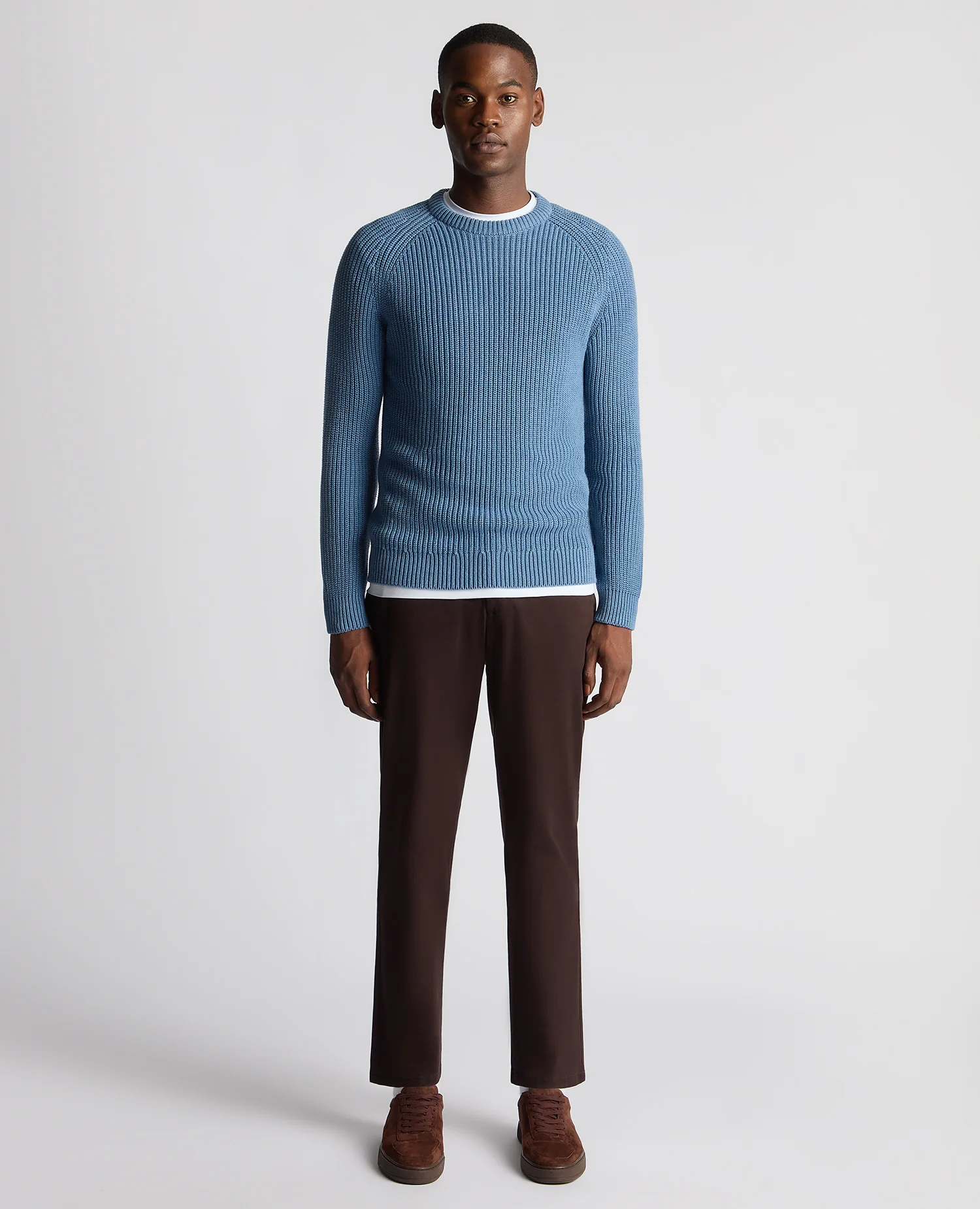 Tapered Fit Cotton Crew Neck - Image 2