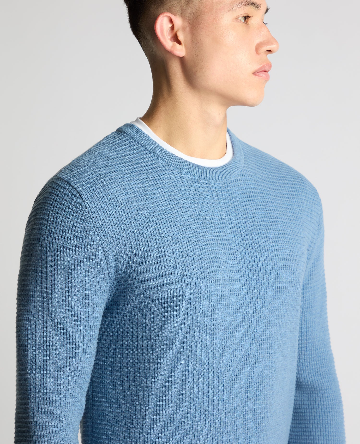 Tapered Fit Cotton Crew Neck Sweater - Image 5