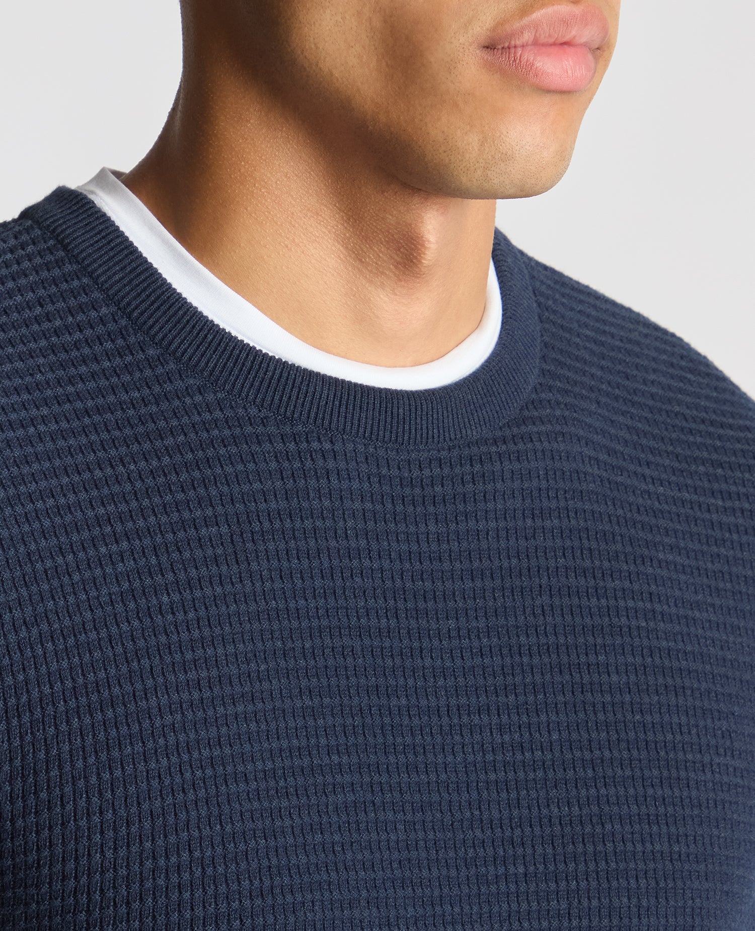 Tapered Fit Cotton Crew Neck Sweater - Image 5