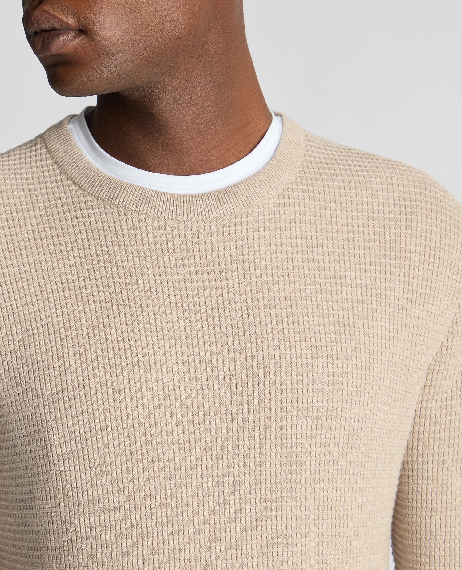 Tapered Fit Cotton Crew Neck Sweater - Image 5