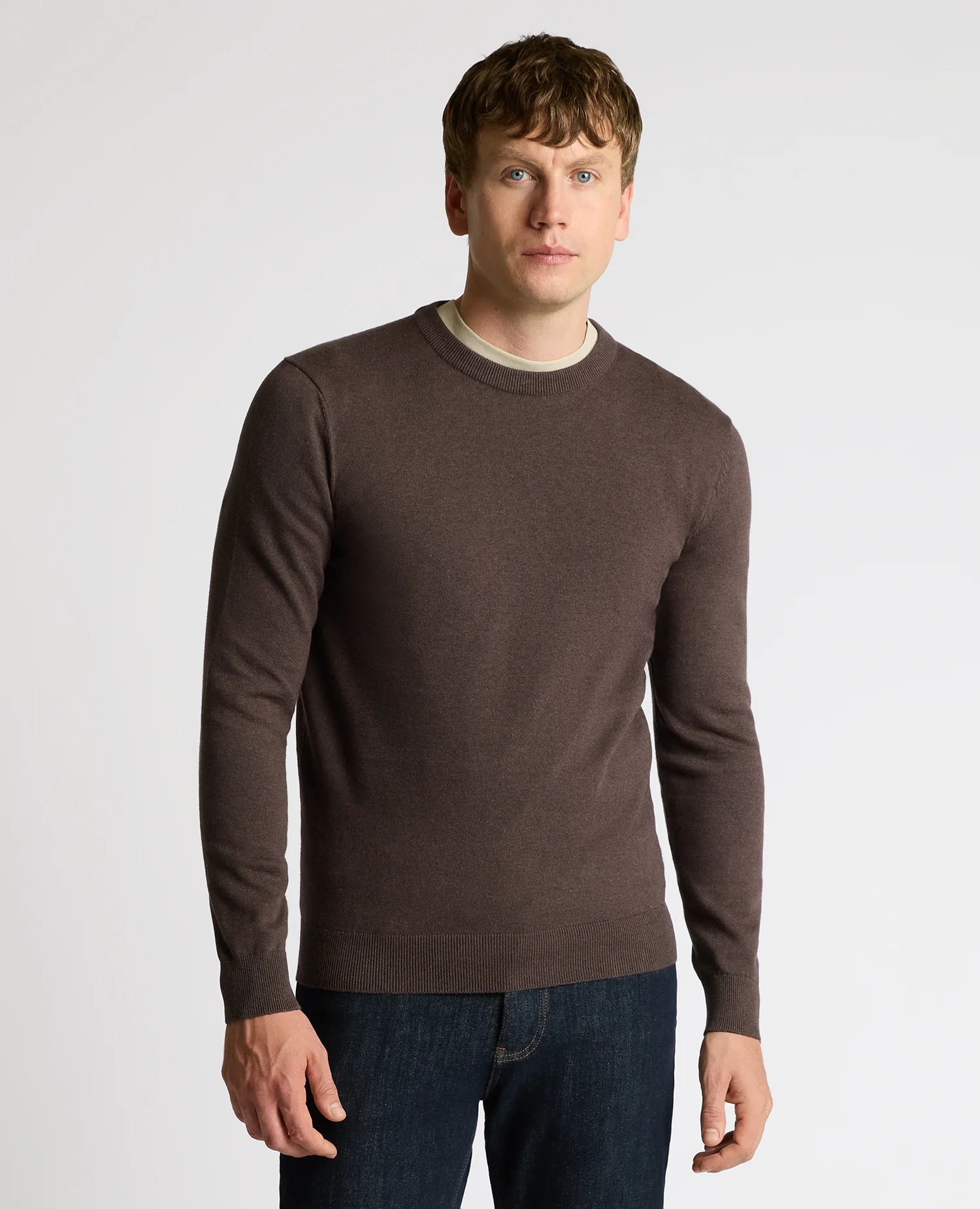 Crew Neck Cotton Sweater