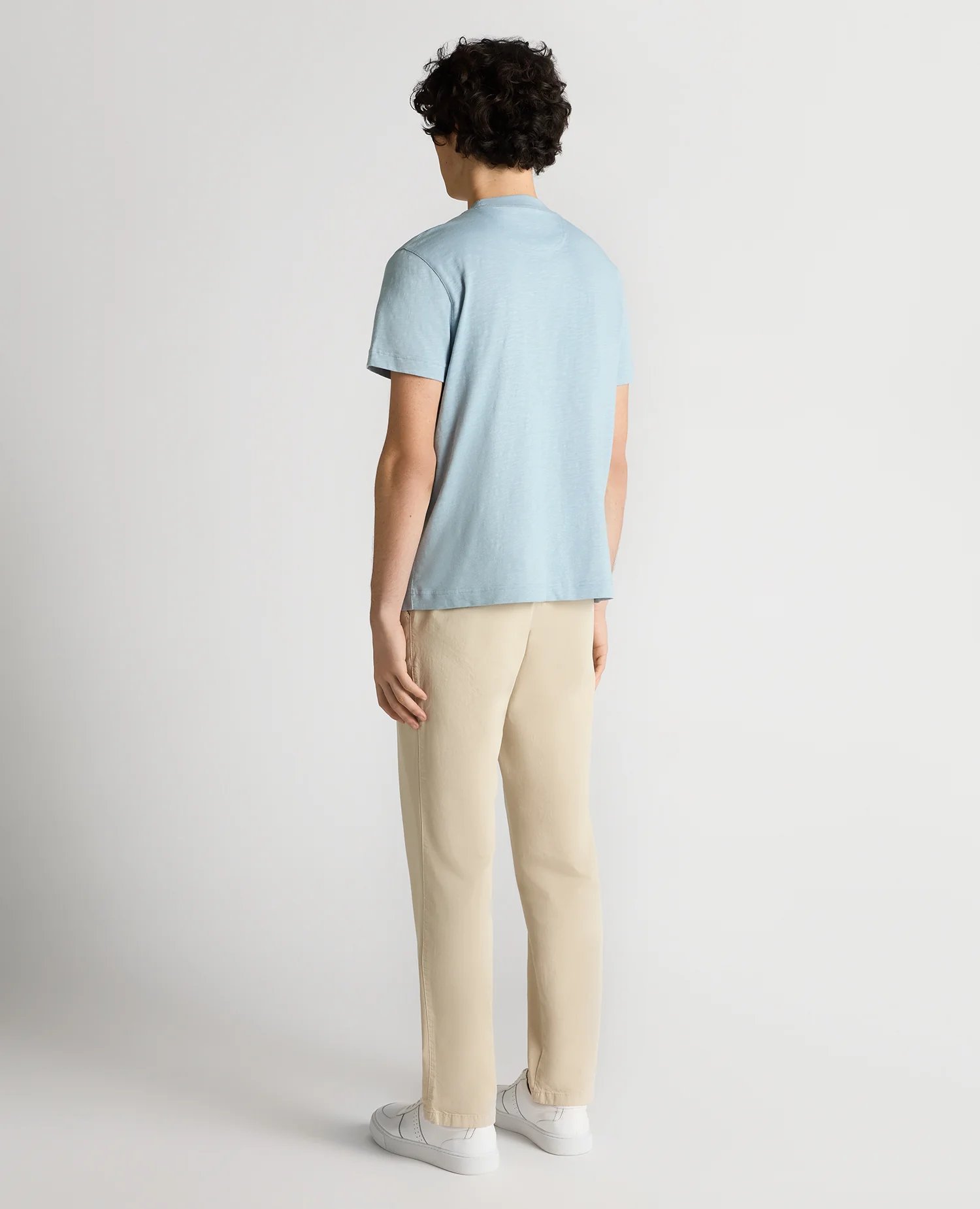 Tapered Fit Cotton Crew Neck Tee - Image 3