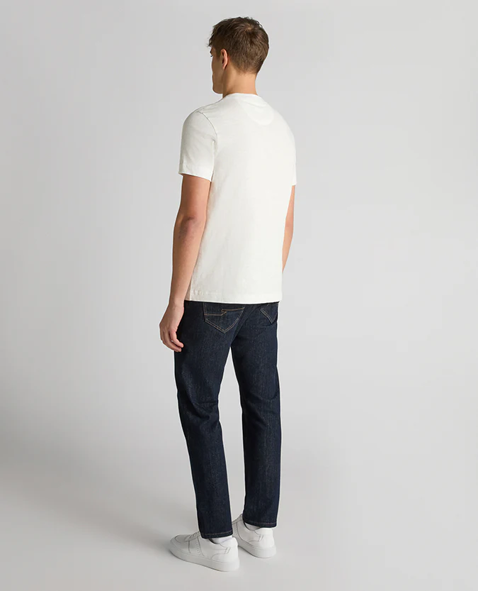 Tapered Fit Cotton Crew Neck Tee - Image 3