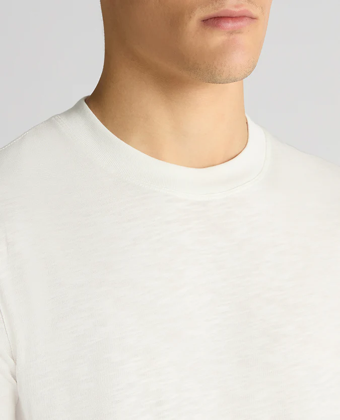 Tapered Fit Cotton Crew Neck Tee - Image 5
