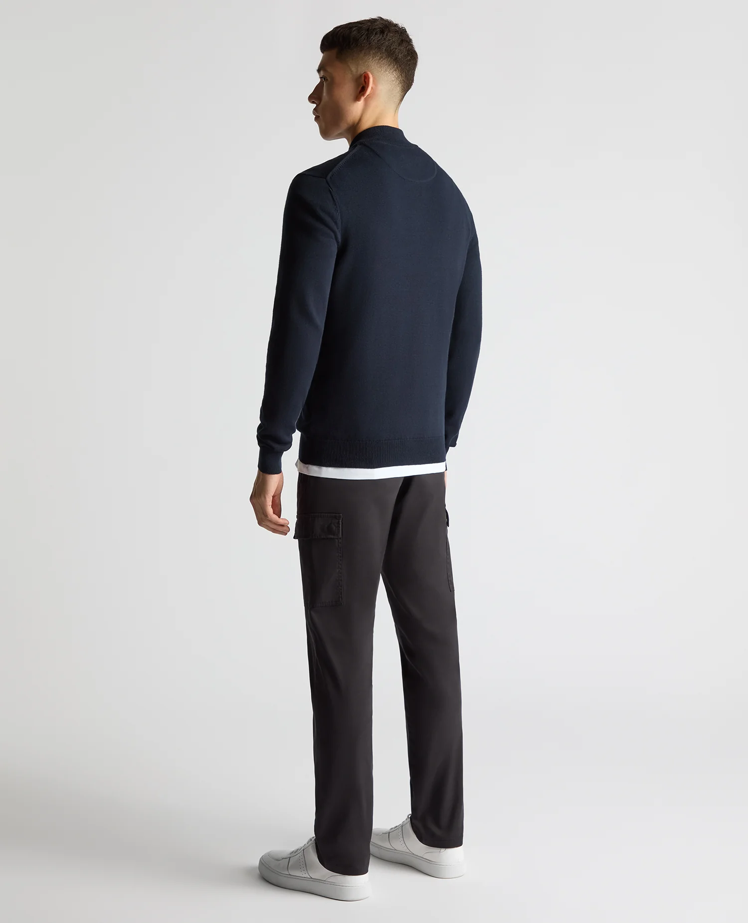 Cotton Half Zip Jumper - Image 3