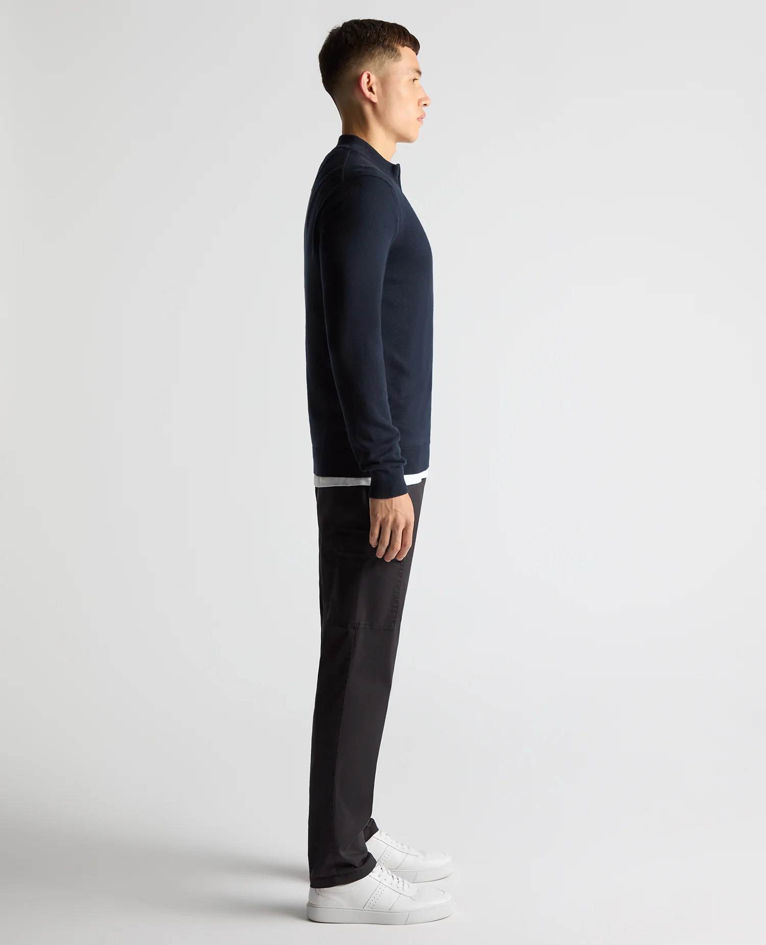 Cotton Half Zip Jumper - Image 4