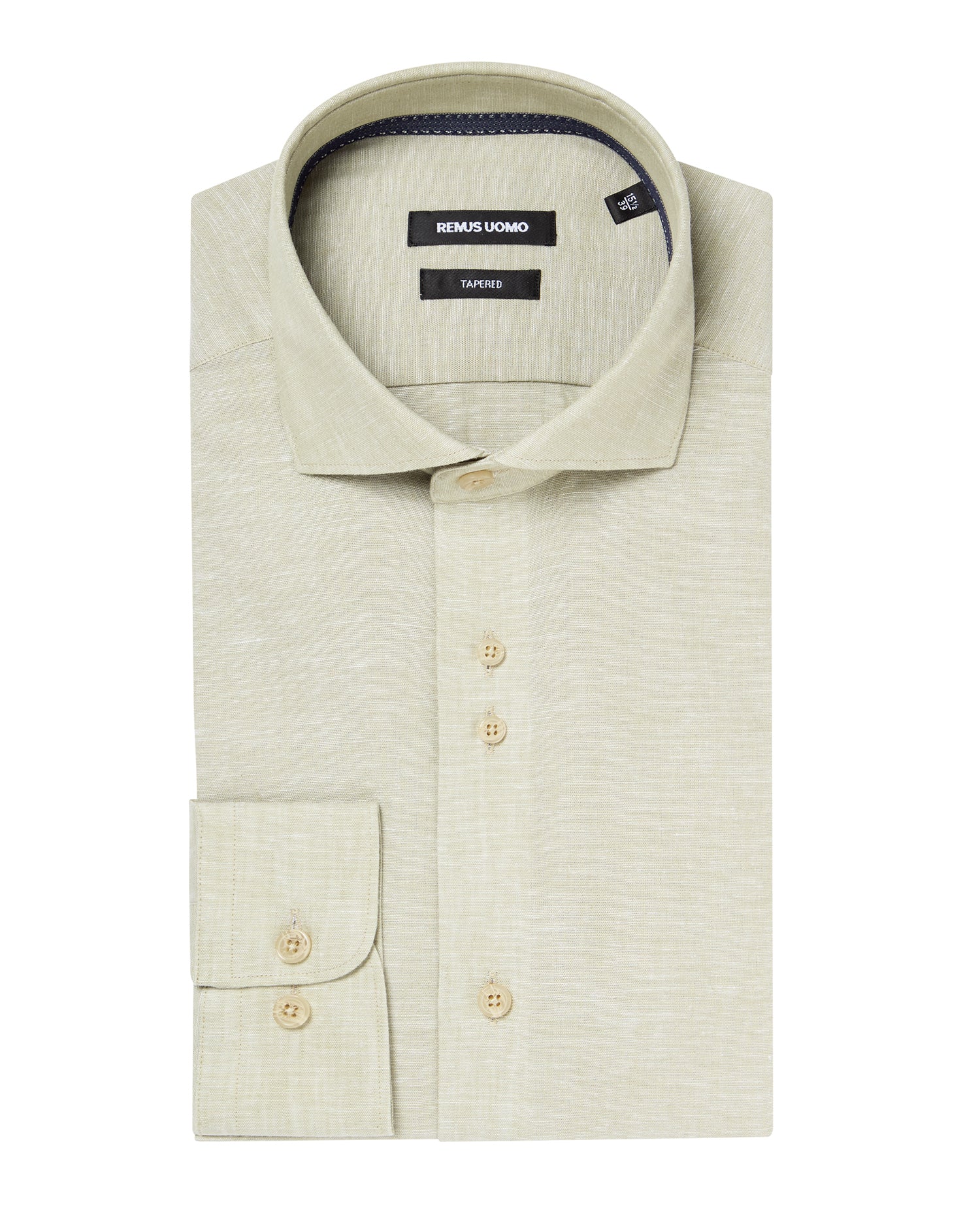 Tapered Fit Cotton-Linen Blend Shirt - Image 6