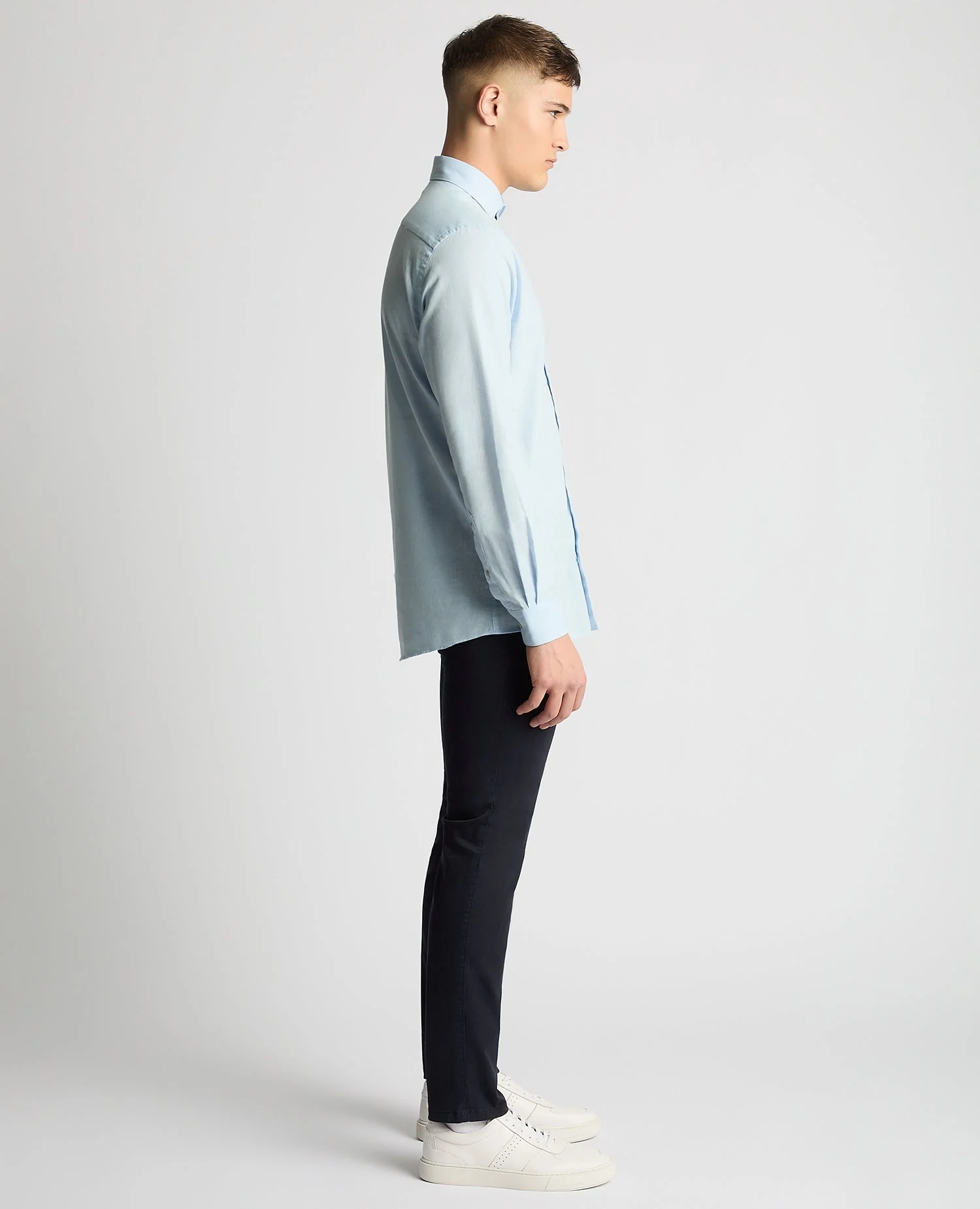Tapered Fit Cotton-Linen Blend Shirt - Image 4