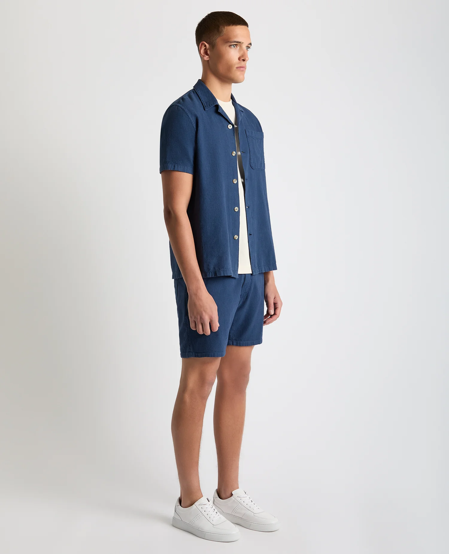 Tapered Fit Cotton-Linen Shirt - Image 4