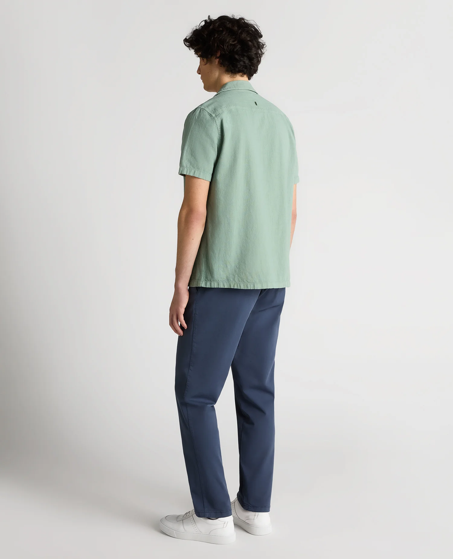 Tapered Fit Cotton-Linen Shirt - Image 3