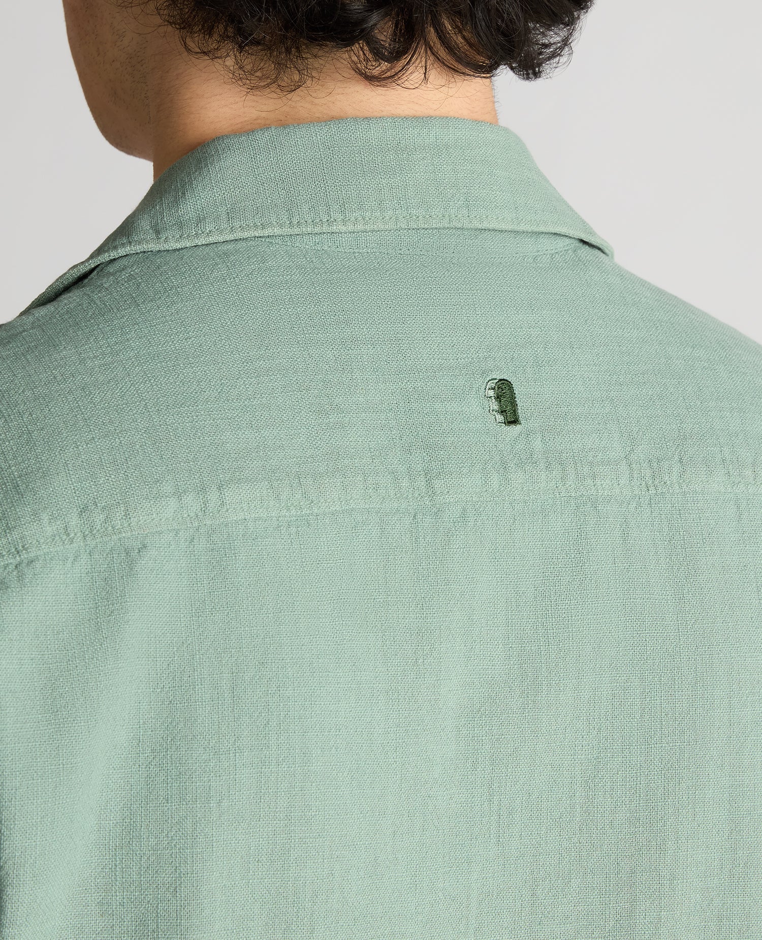 Tapered Fit Cotton-Linen Shirt - Image 6
