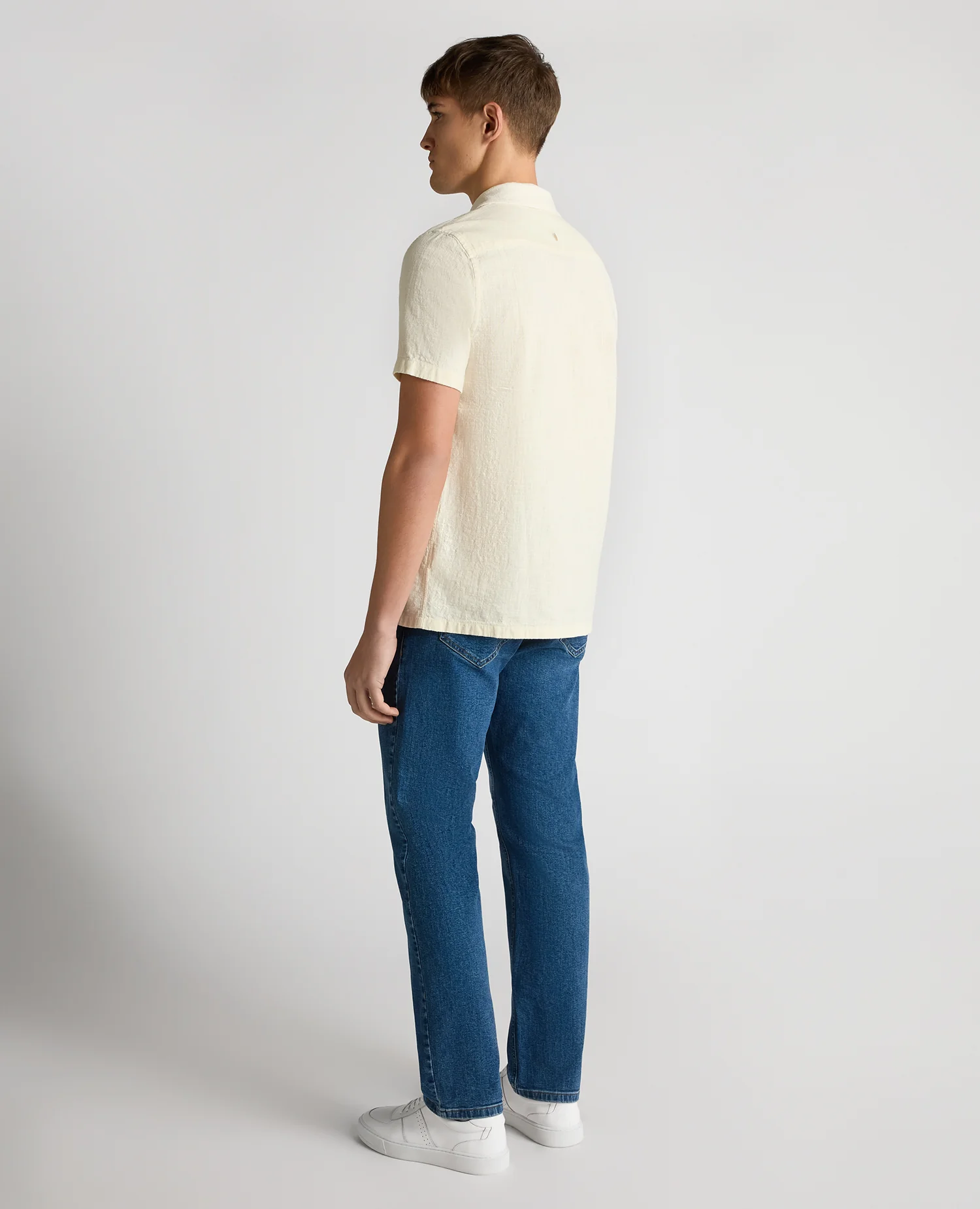 Tapered Fit Cotton-Linen Shirt - Image 4