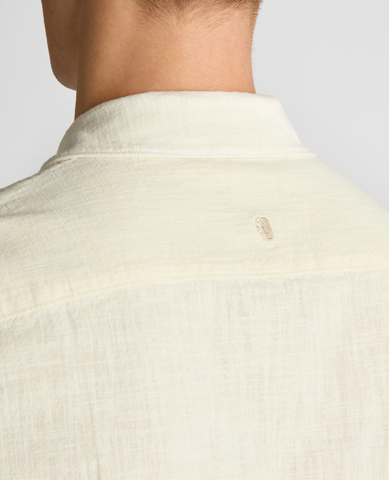 Tapered Fit Cotton-Linen Shirt - Image 6