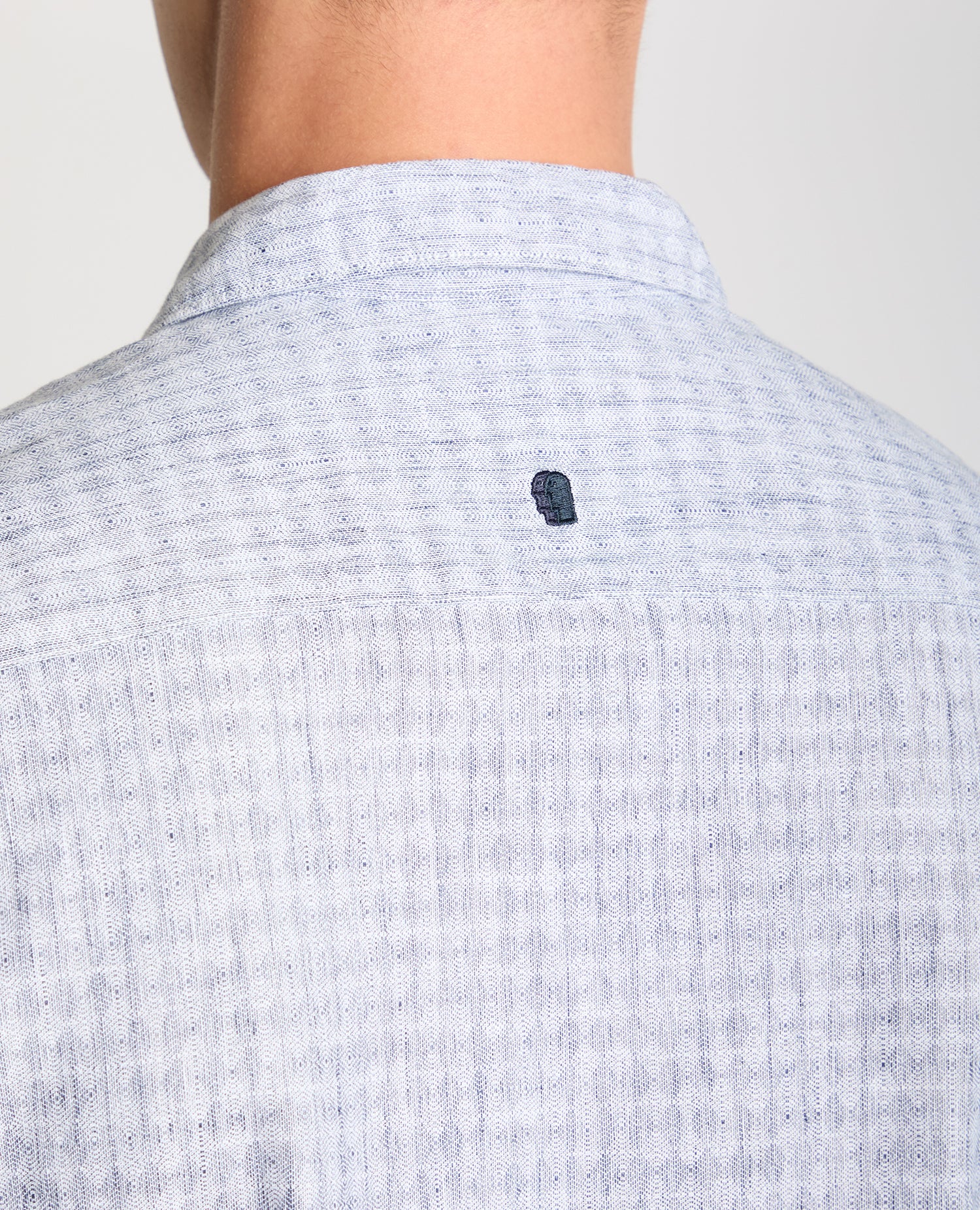 Tapered Fit Cotton-Linen Short Sleeve Shirt - Image 4