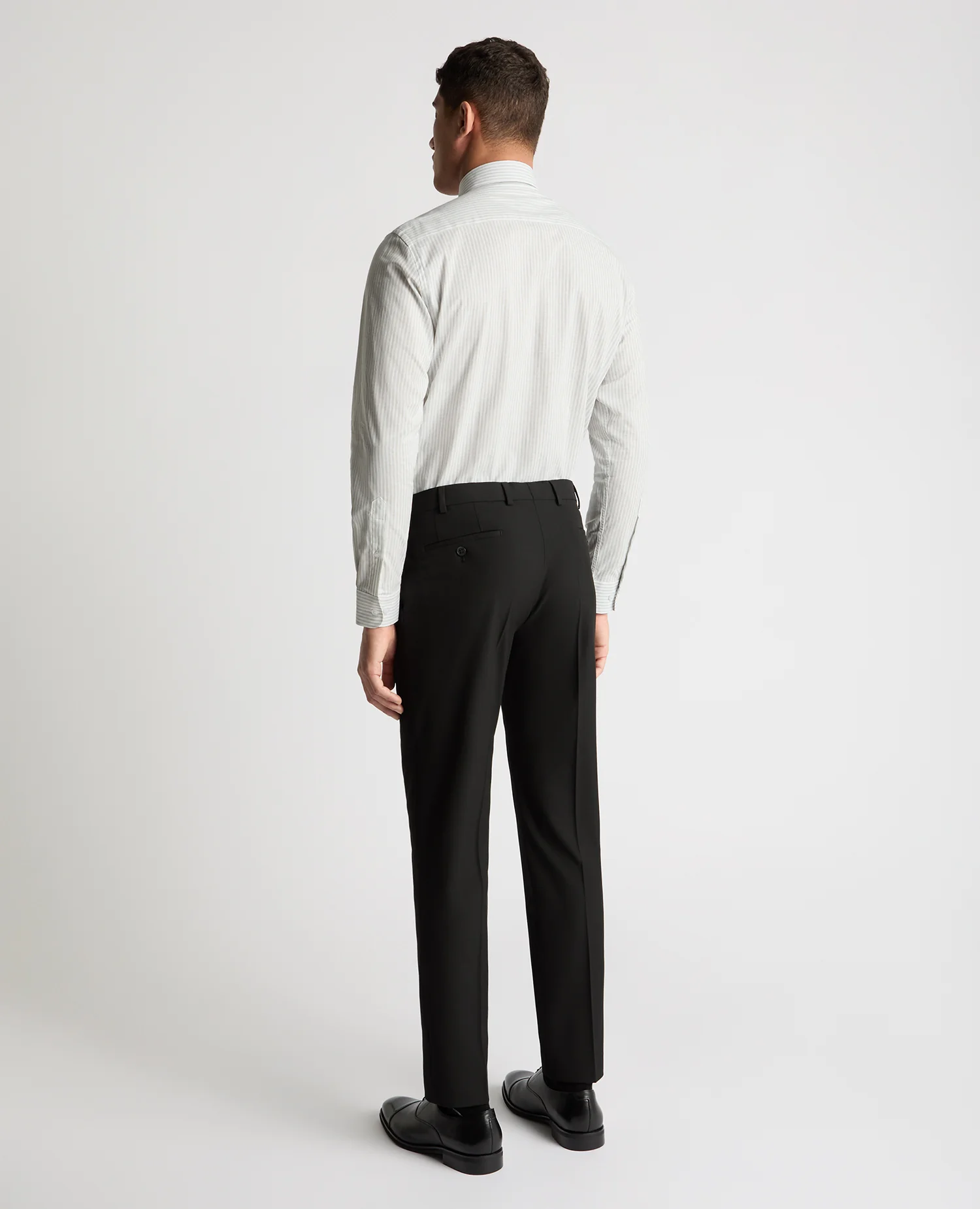 Tapered Fit Cotton-Linen Stripe Shirt - Image 3