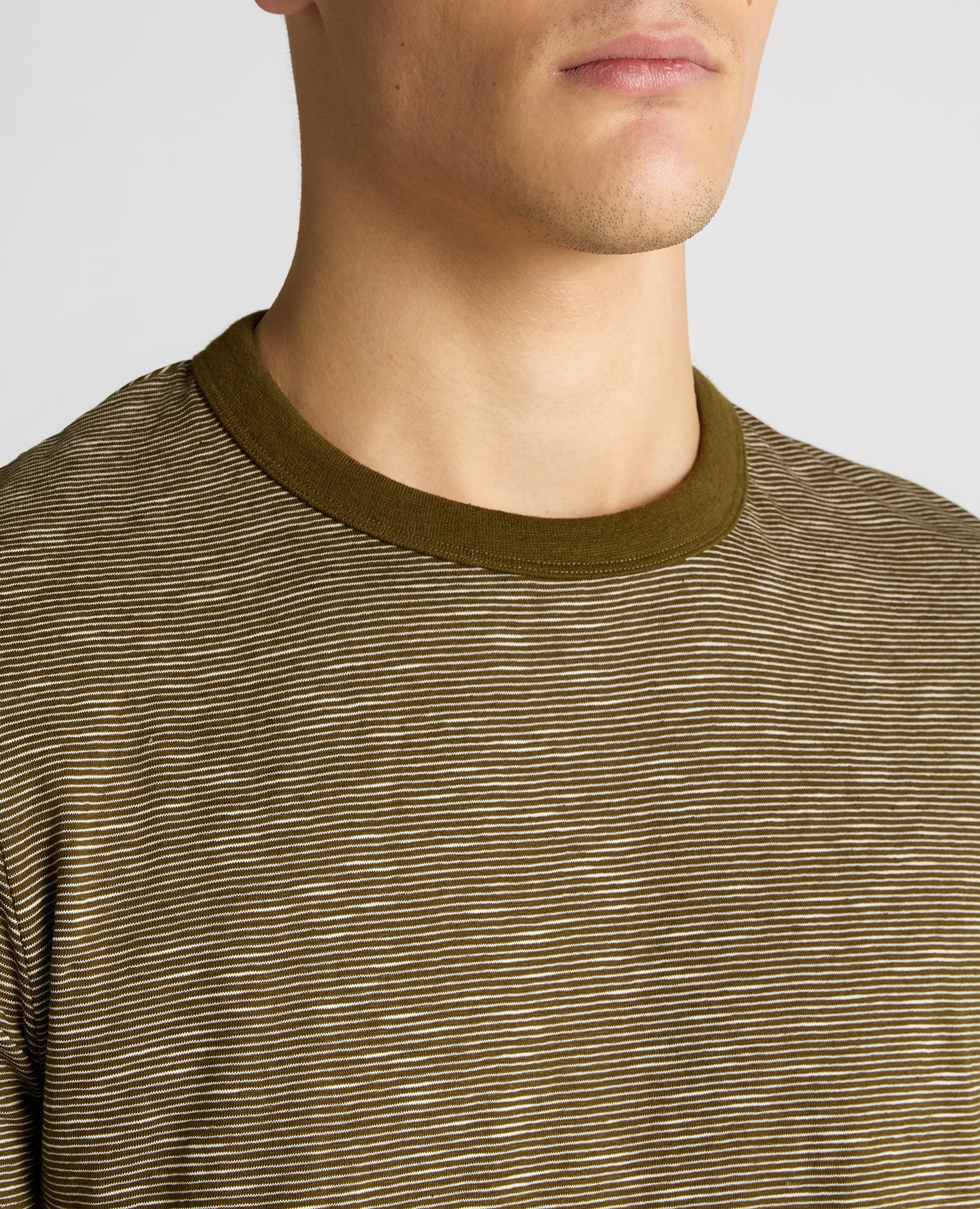 Tapered Fit Cotton-Linen T-Shirt - Image 5