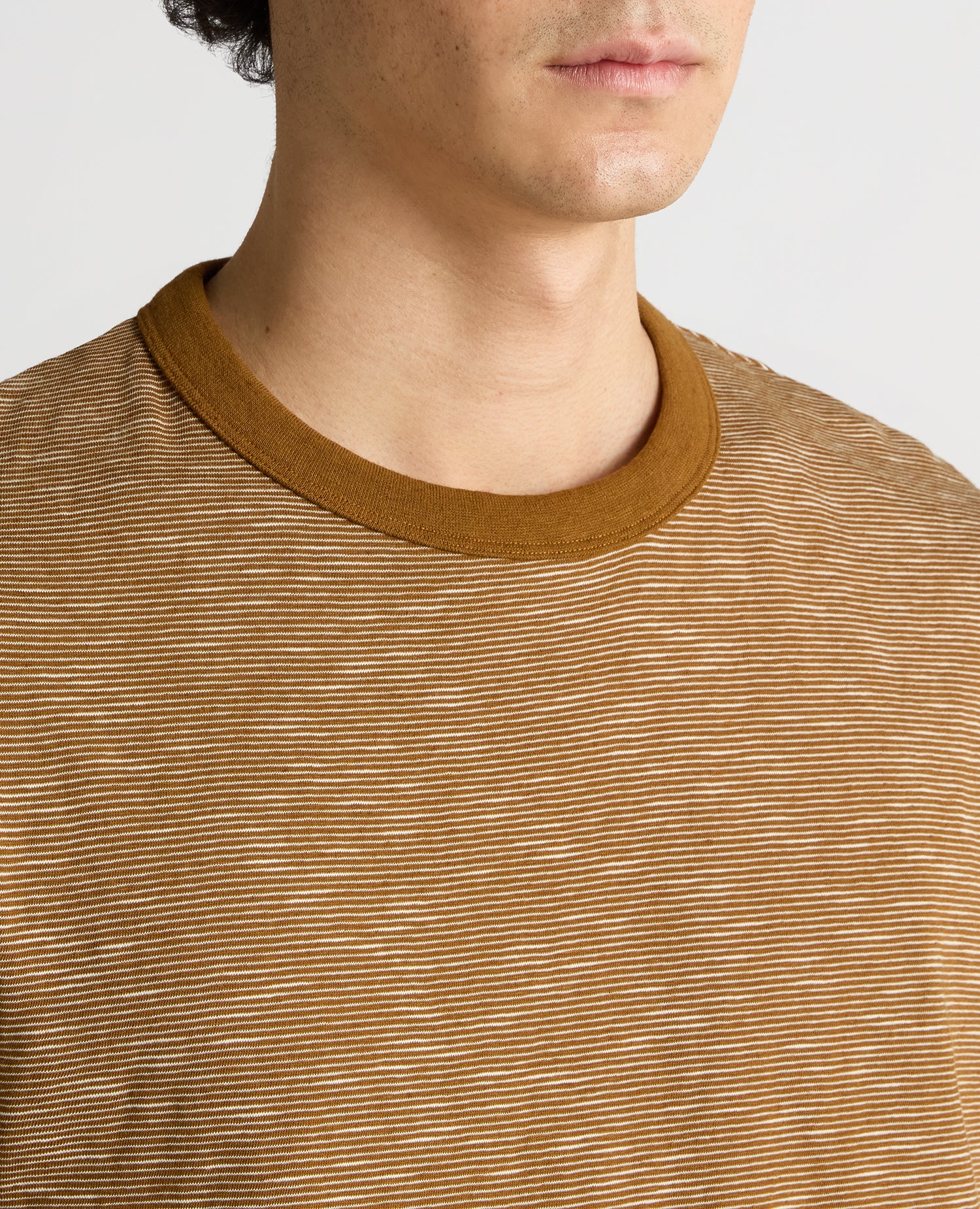 Tapered Fit Cotton-Linen T-Shirt - Image 4