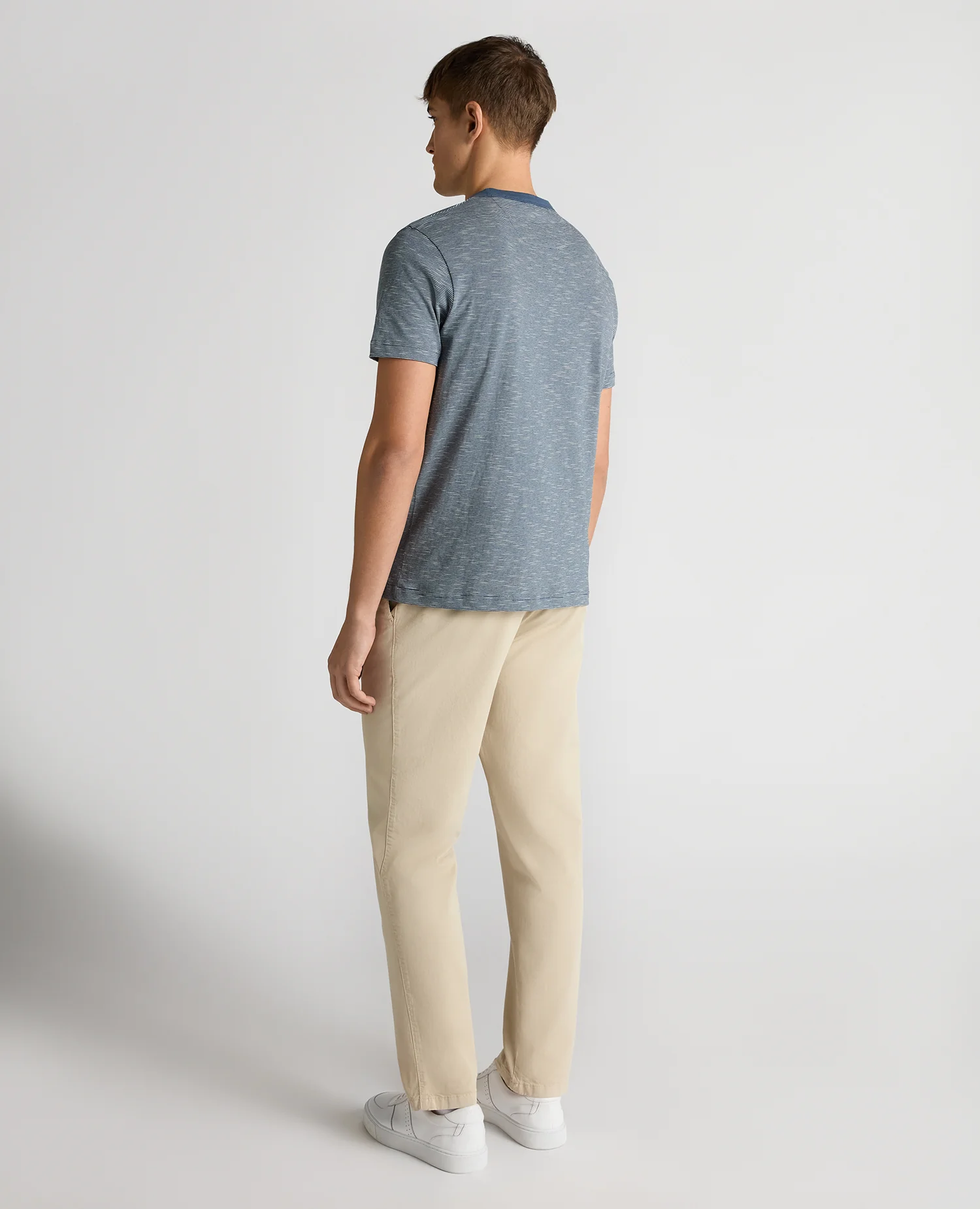 Tapered Fit Cotton-Linen T-Shirt - Image 3