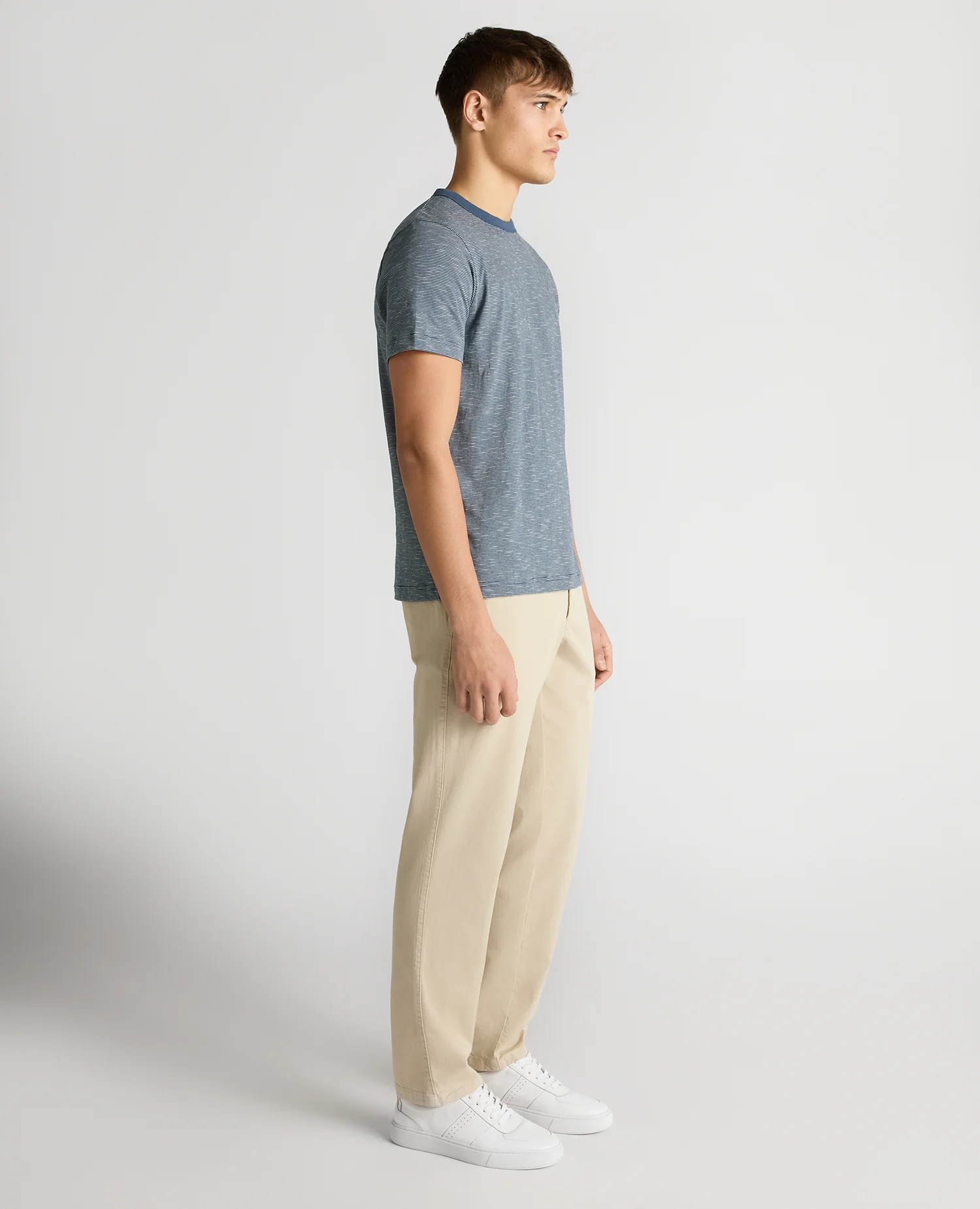 Tapered Fit Cotton-Linen T-Shirt - Image 4