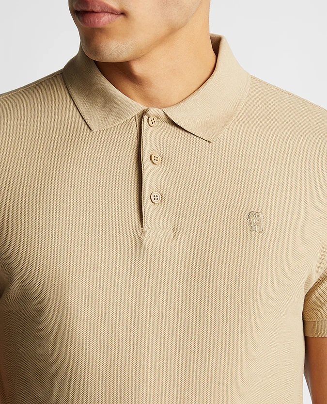 Tapered Fit Cotton Pique Polo Shirt - Image 5