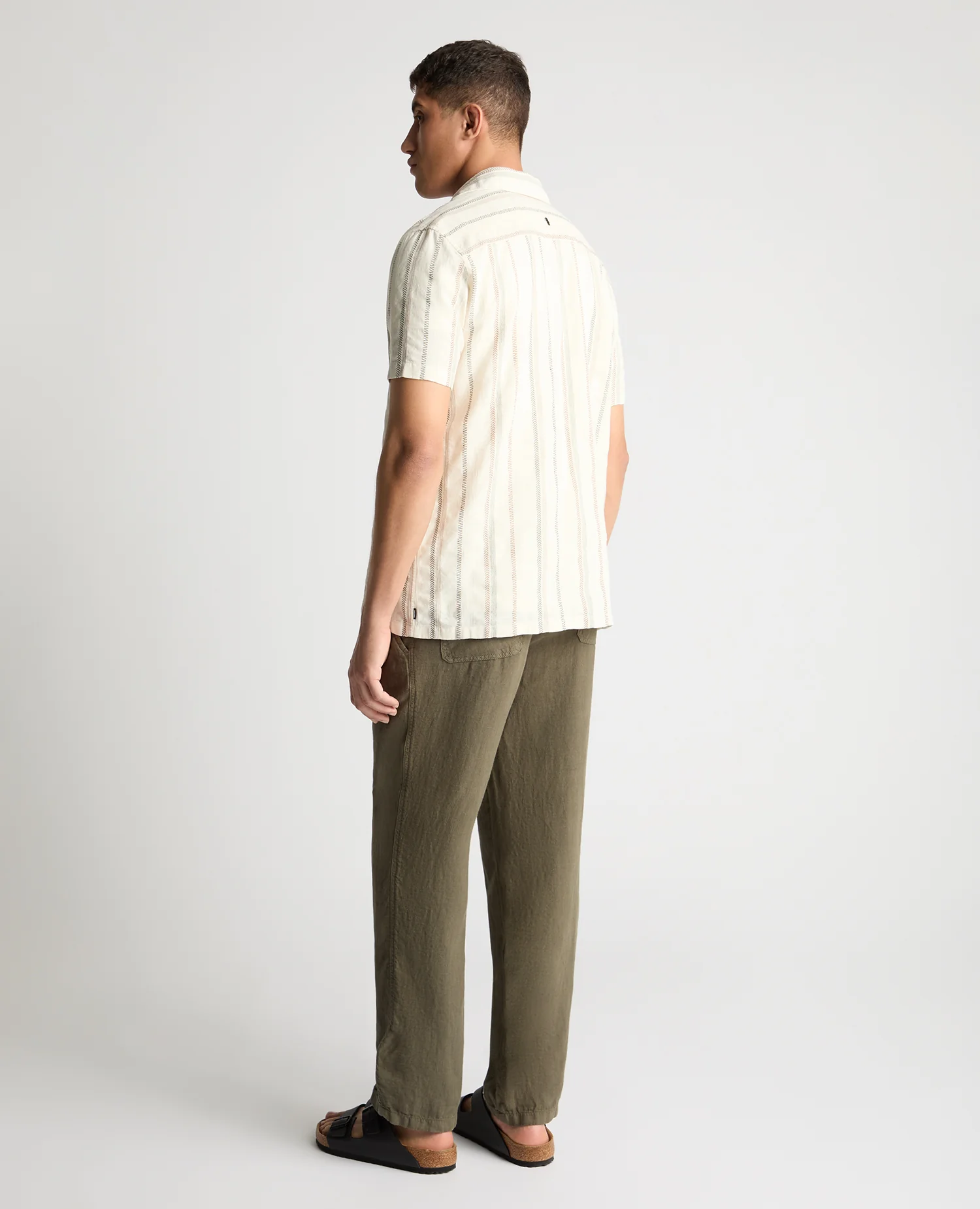 Tapered Fit Cotton Print Shirt - Image 3
