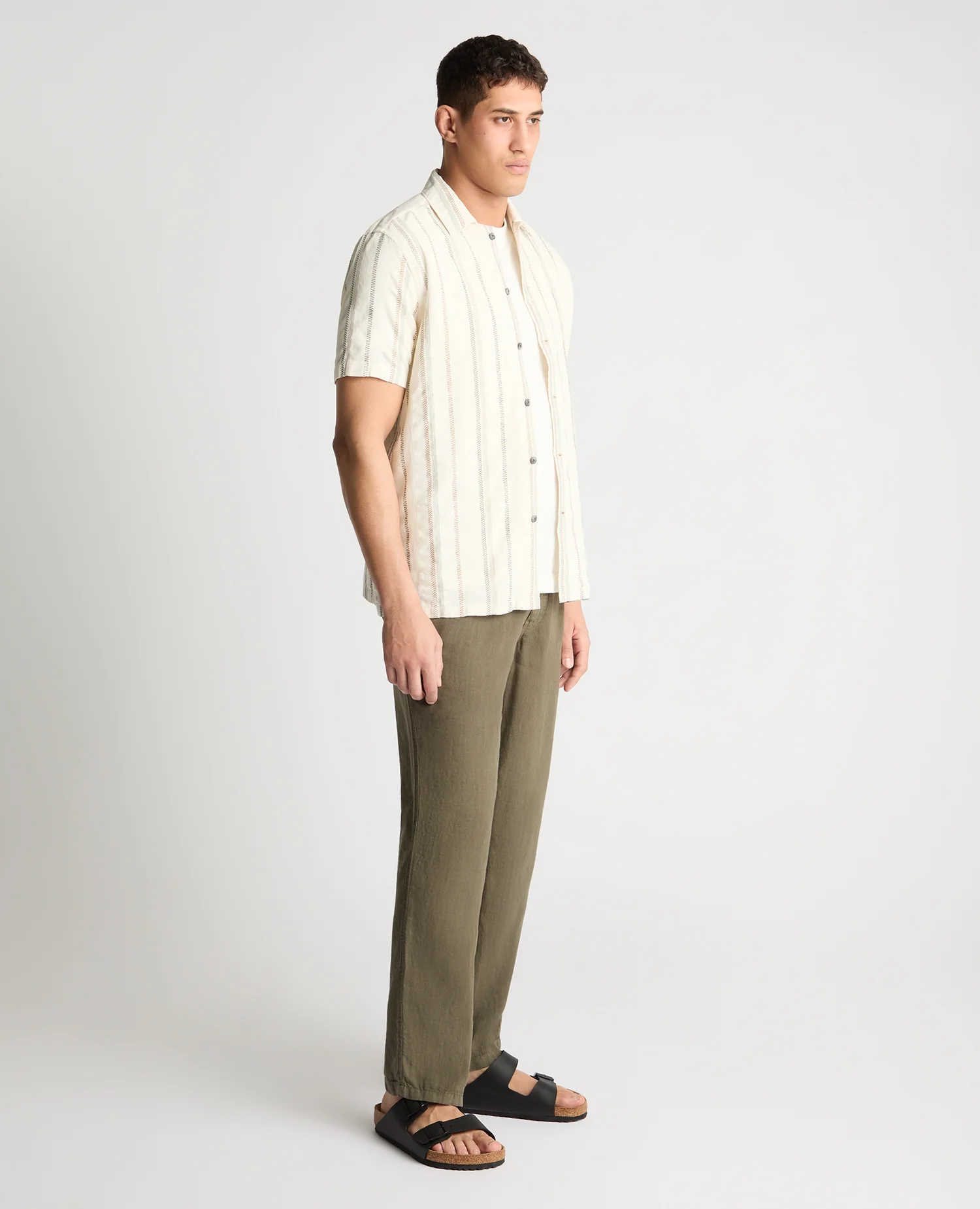 Tapered Fit Cotton Print Shirt - Image 4