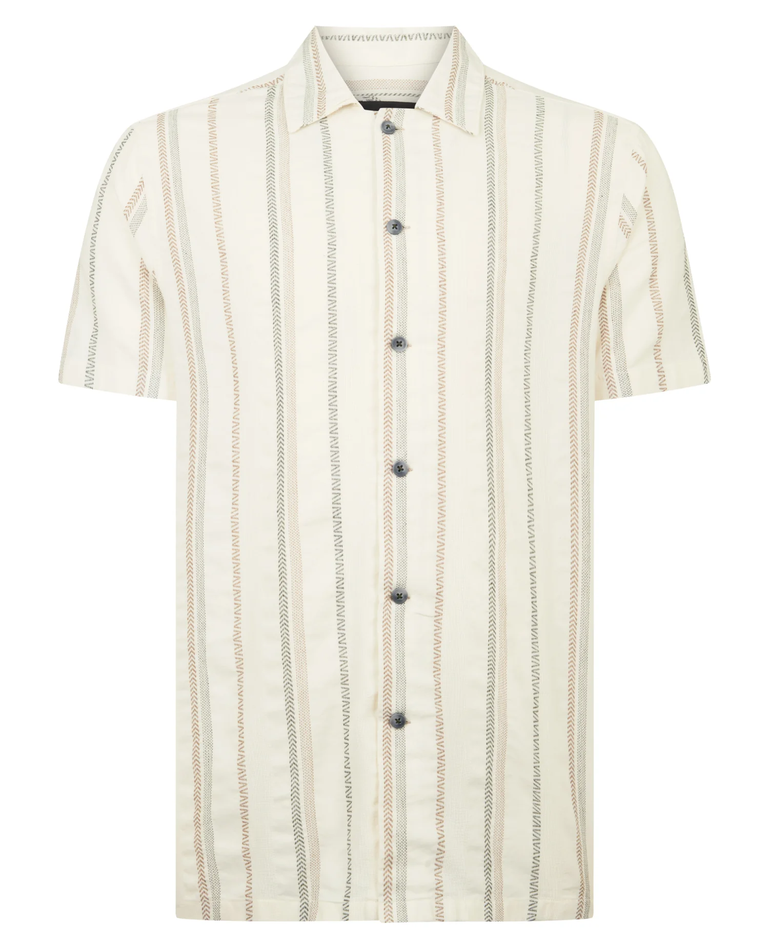 Tapered Fit Cotton Print Shirt - Image 7