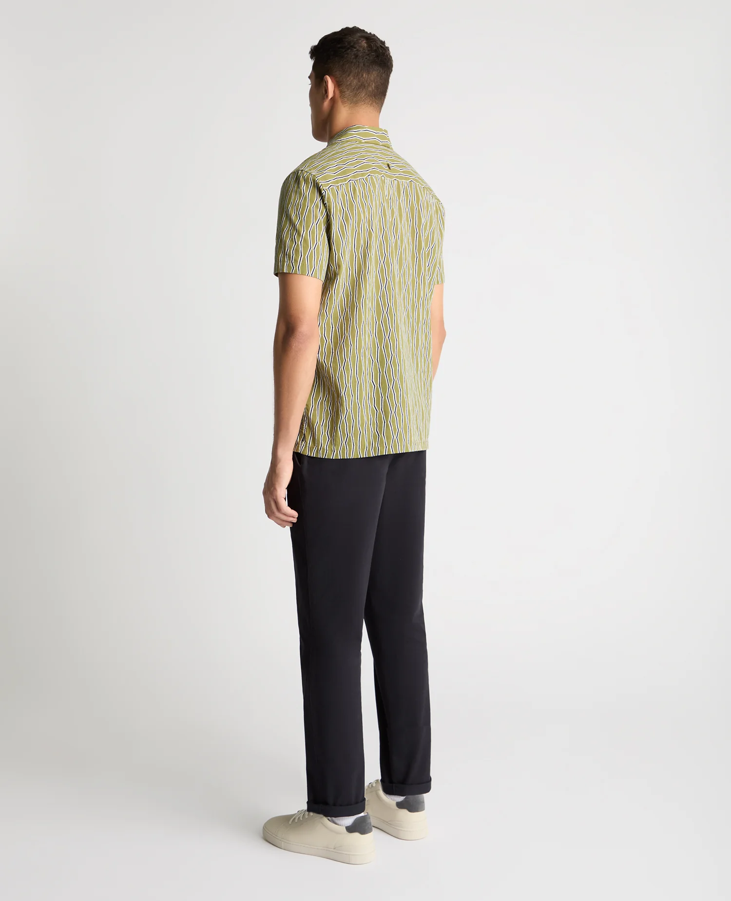 Tapered Fit Cotton Print Shirt - Image 3