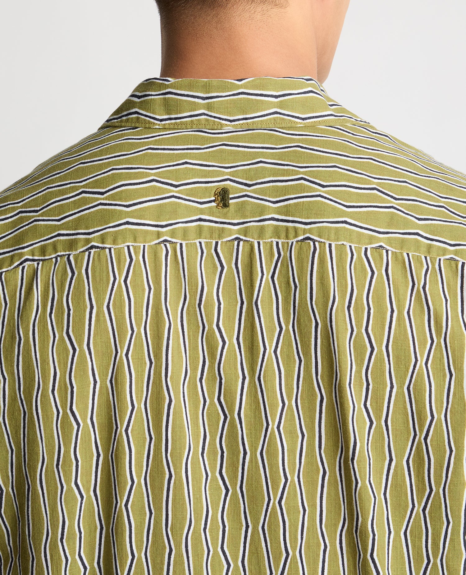Tapered Fit Cotton Print Shirt - Image 6
