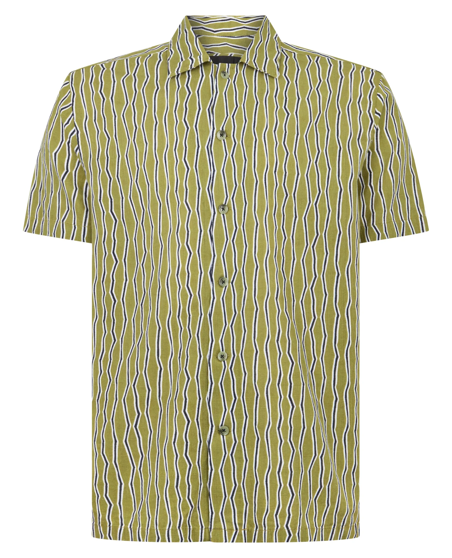 Tapered Fit Cotton Print Shirt - Image 7