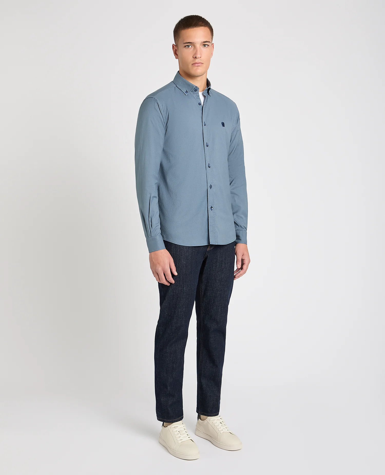 Tapered Fit Oxford Cotton Shirt - Image 2