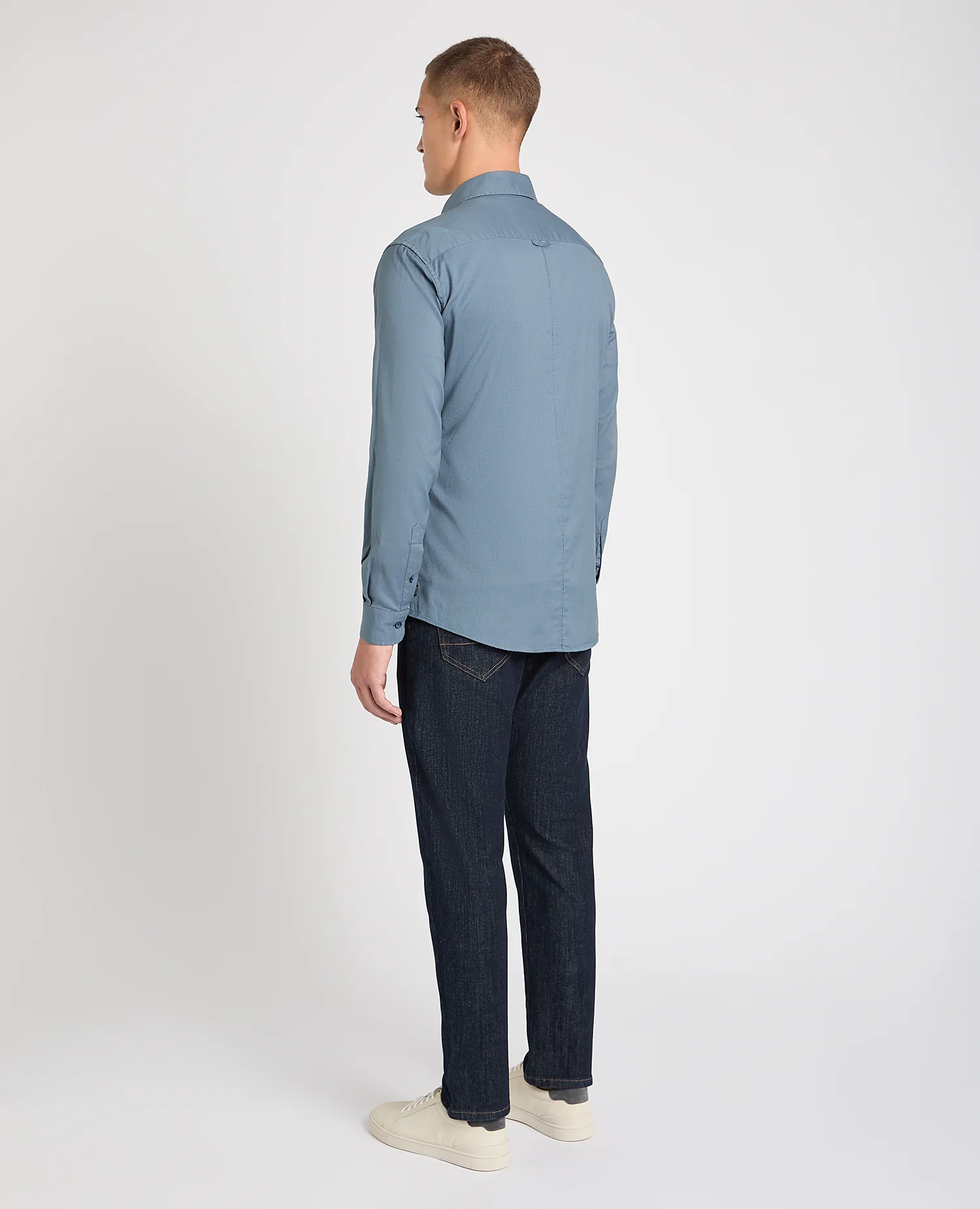 Tapered Fit Oxford Cotton Shirt - Image 3