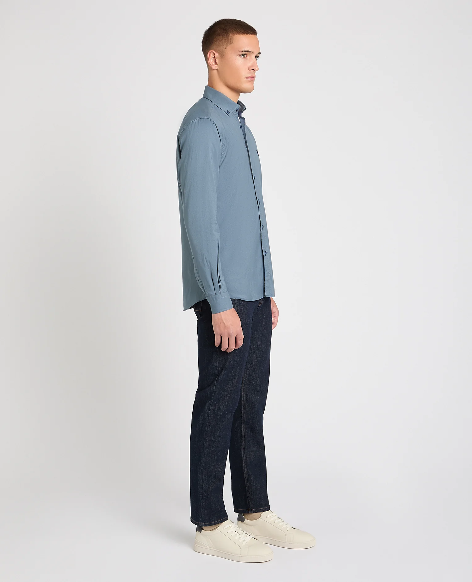 Tapered Fit Oxford Cotton Shirt - Image 4