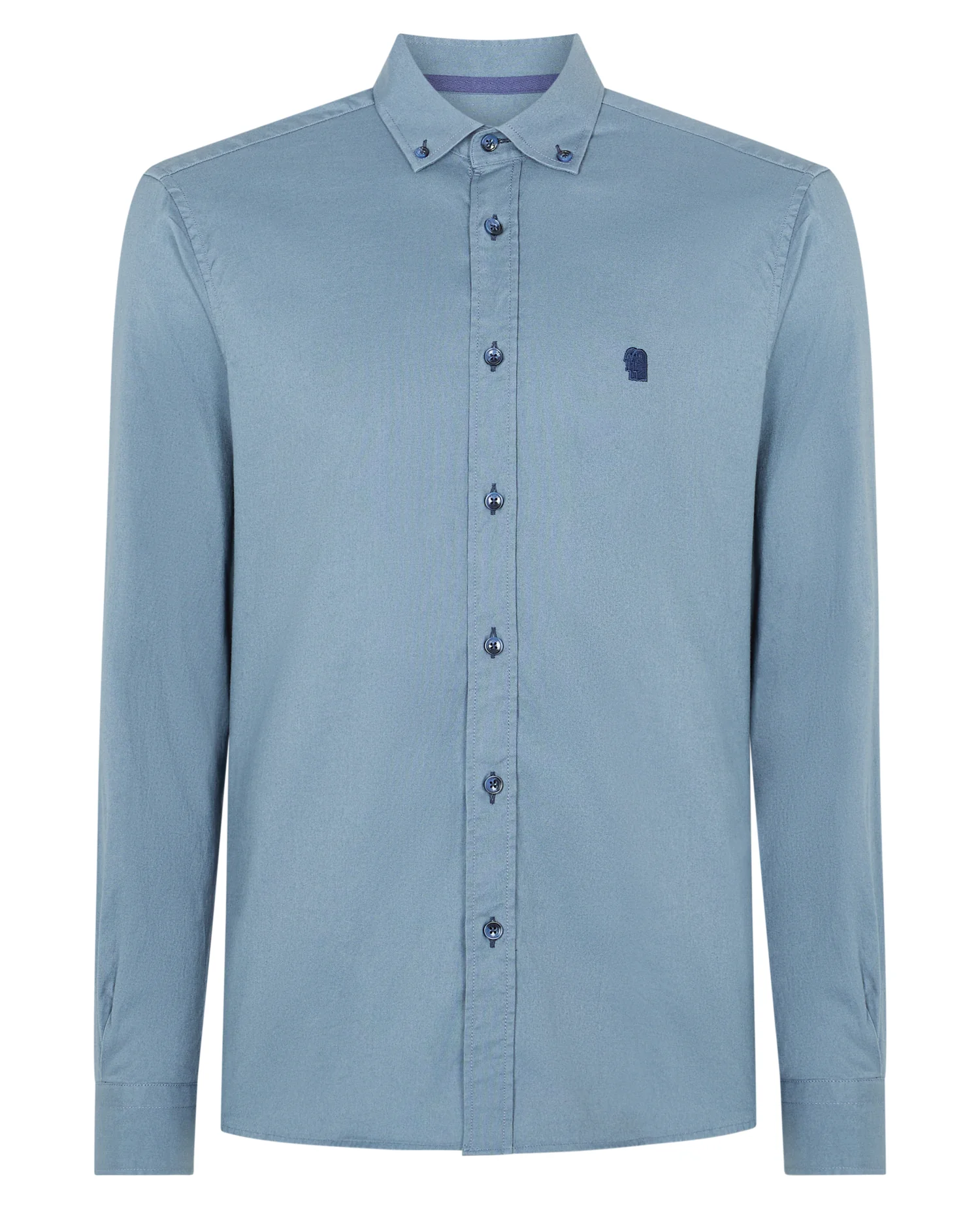 Tapered Fit Oxford Cotton Shirt - Image 6