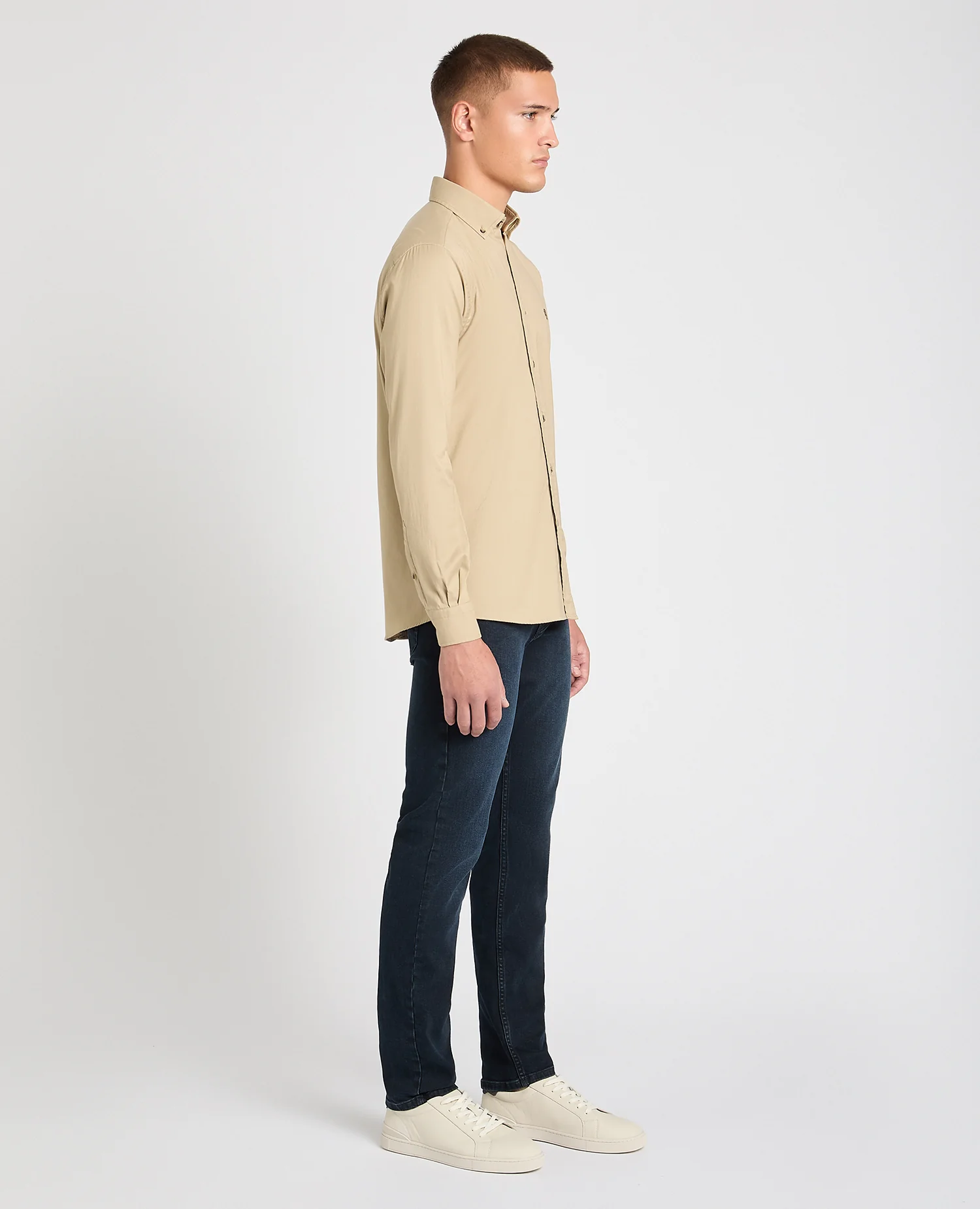Tapered Fit Oxford Cotton Shirt - Image 4