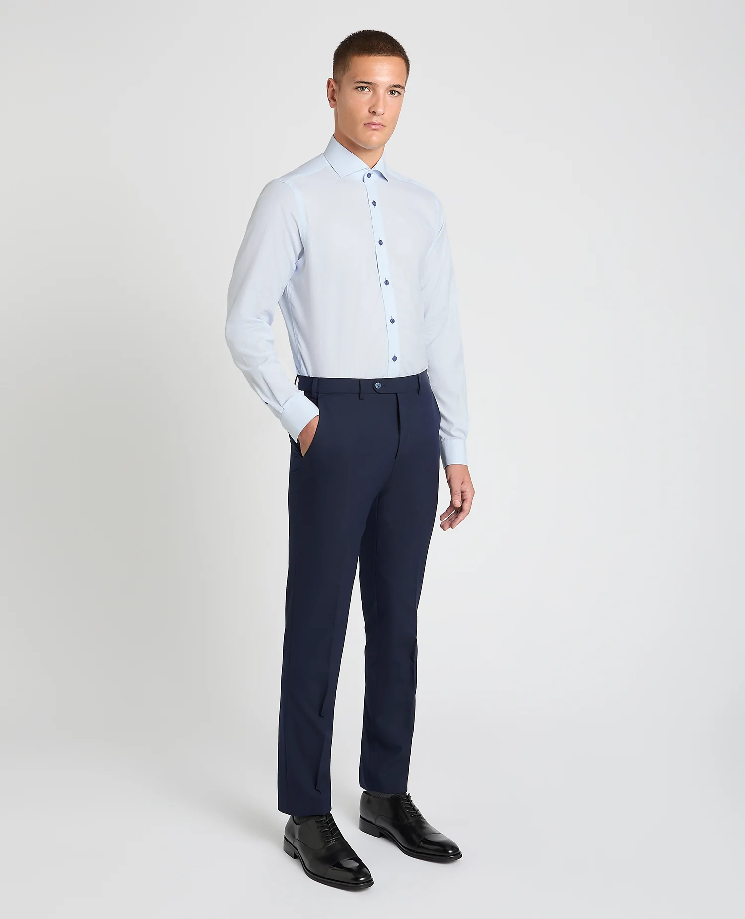 Tapered Fit Print Cotton Shirt - Image 2