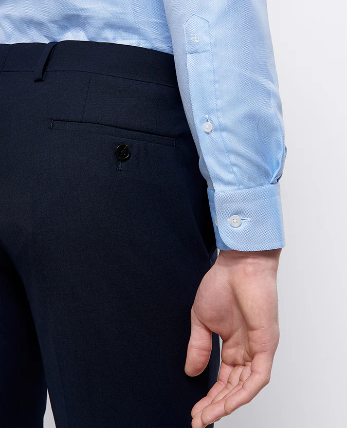 Tapered Fit Oxford Cotton Shirt - Image 4