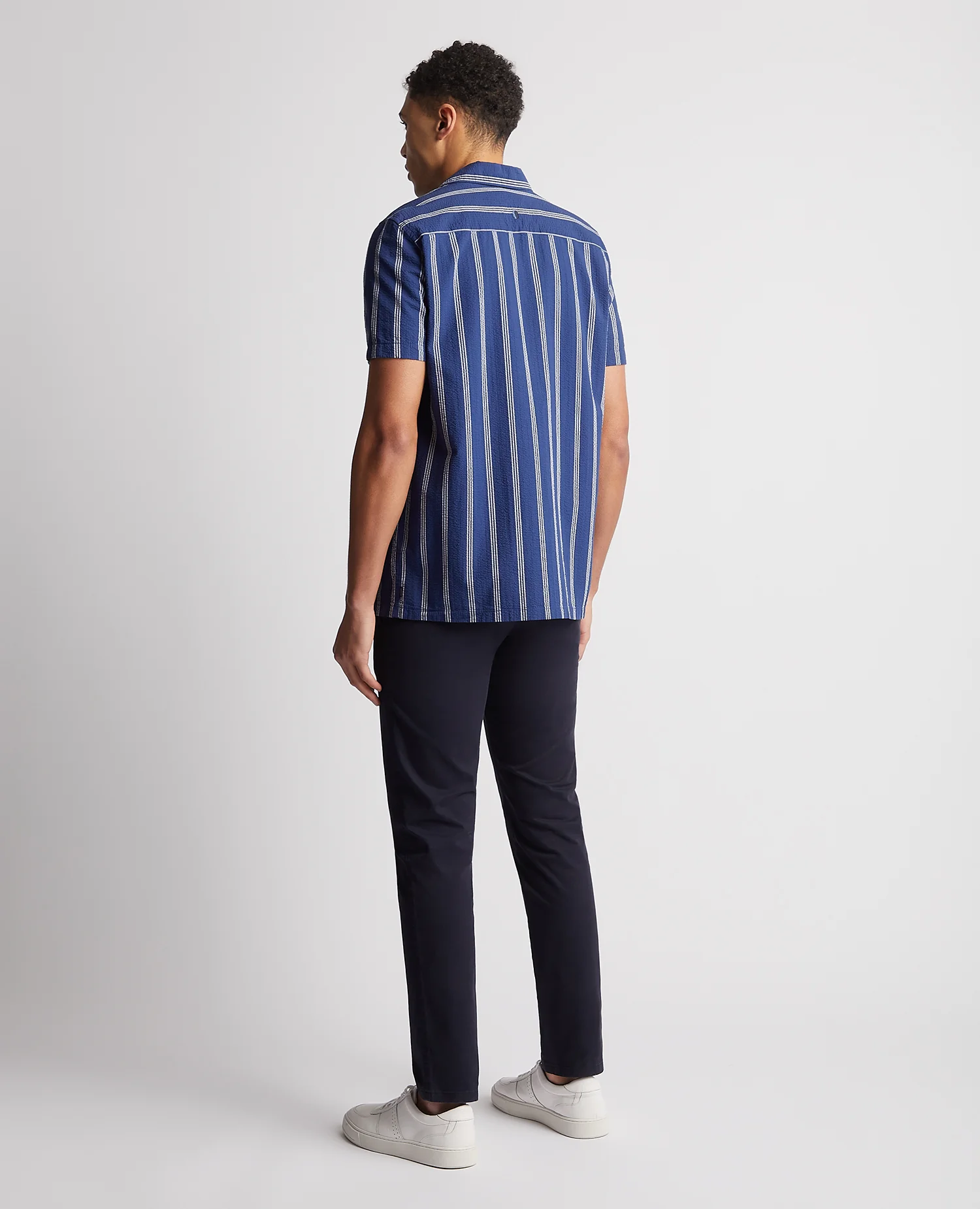 Tapered Fit Cotton Short Sleeve Shirt - Image 4