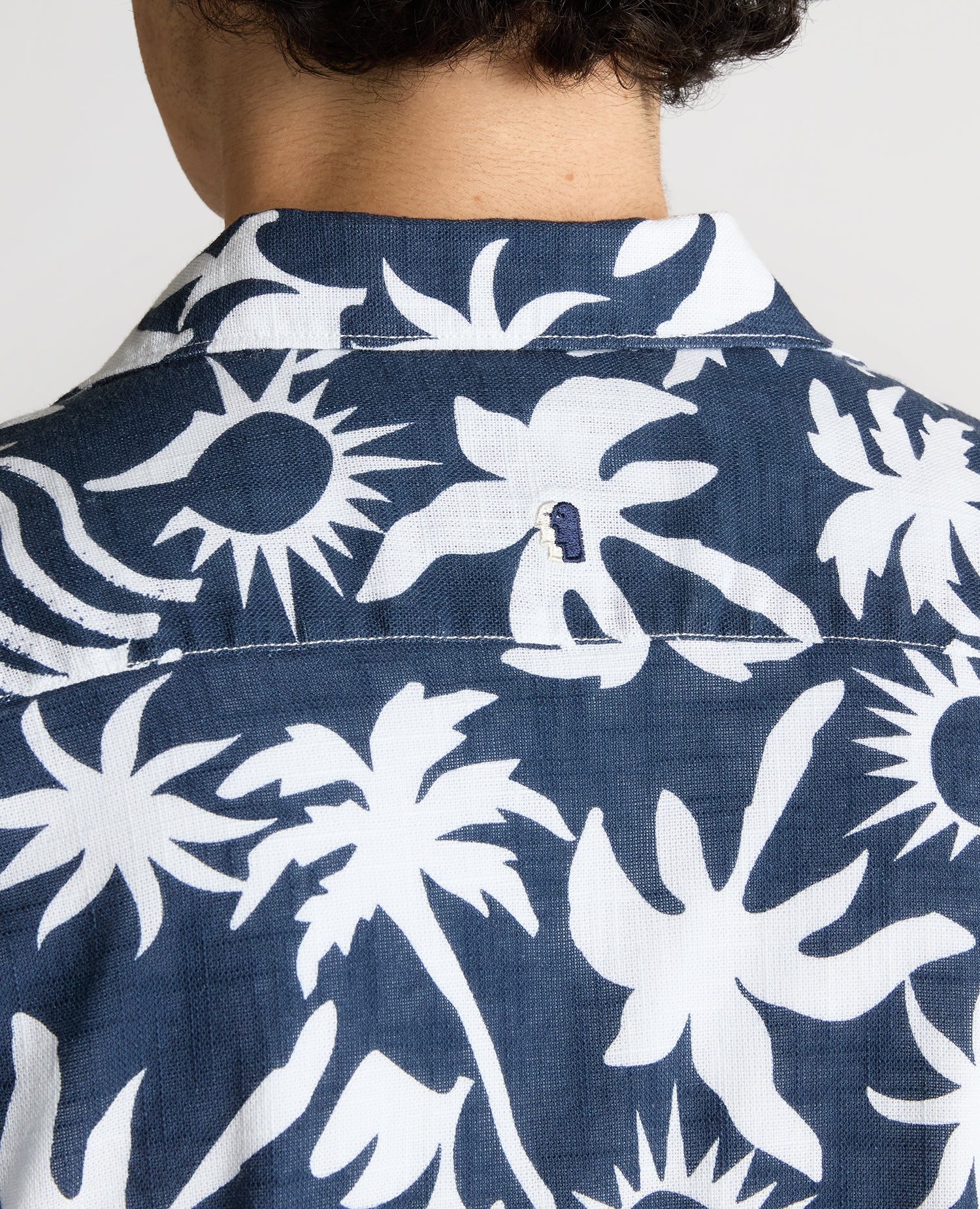 Tapered Fit Floral Print Cotton Shirt - Image 6