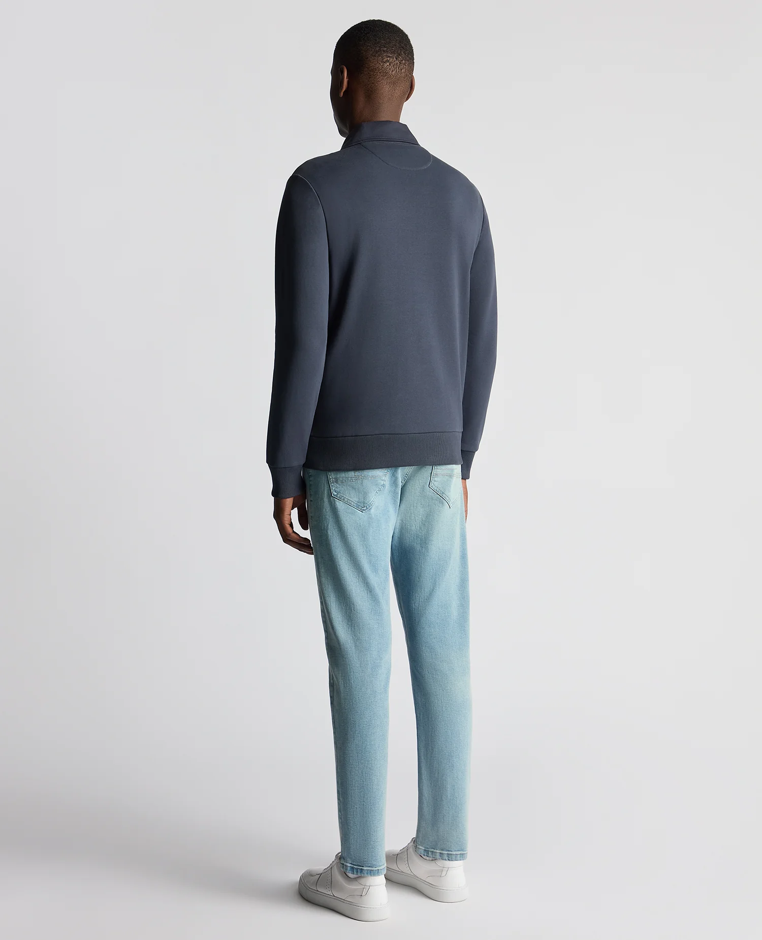Regular Fit Organic Cotton-Stretch Jersey Polo - Image 3