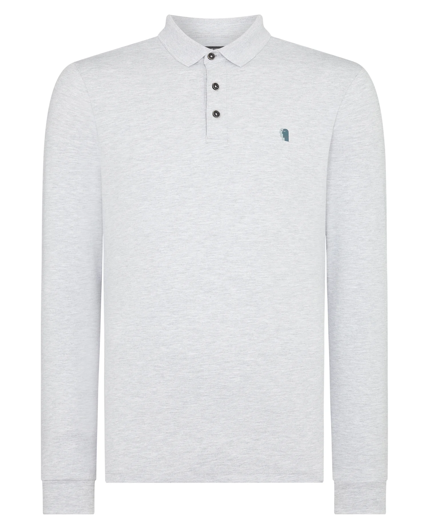 Tapered Fit Cotton-Stretch Long-Sleeve Polo Shirt - Image 5
