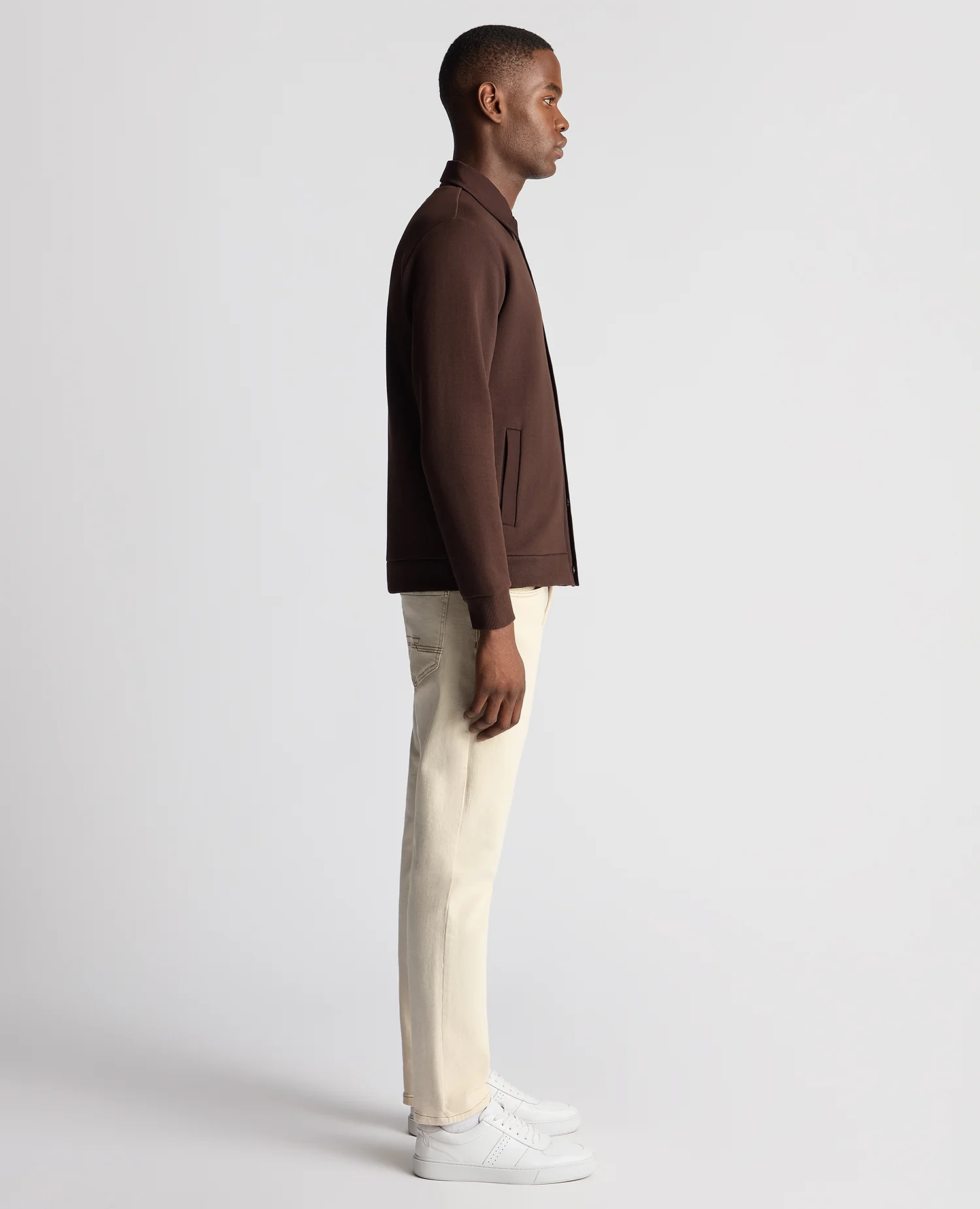 Tapered Fit Cotton-Stretch Cardigan - Image 4