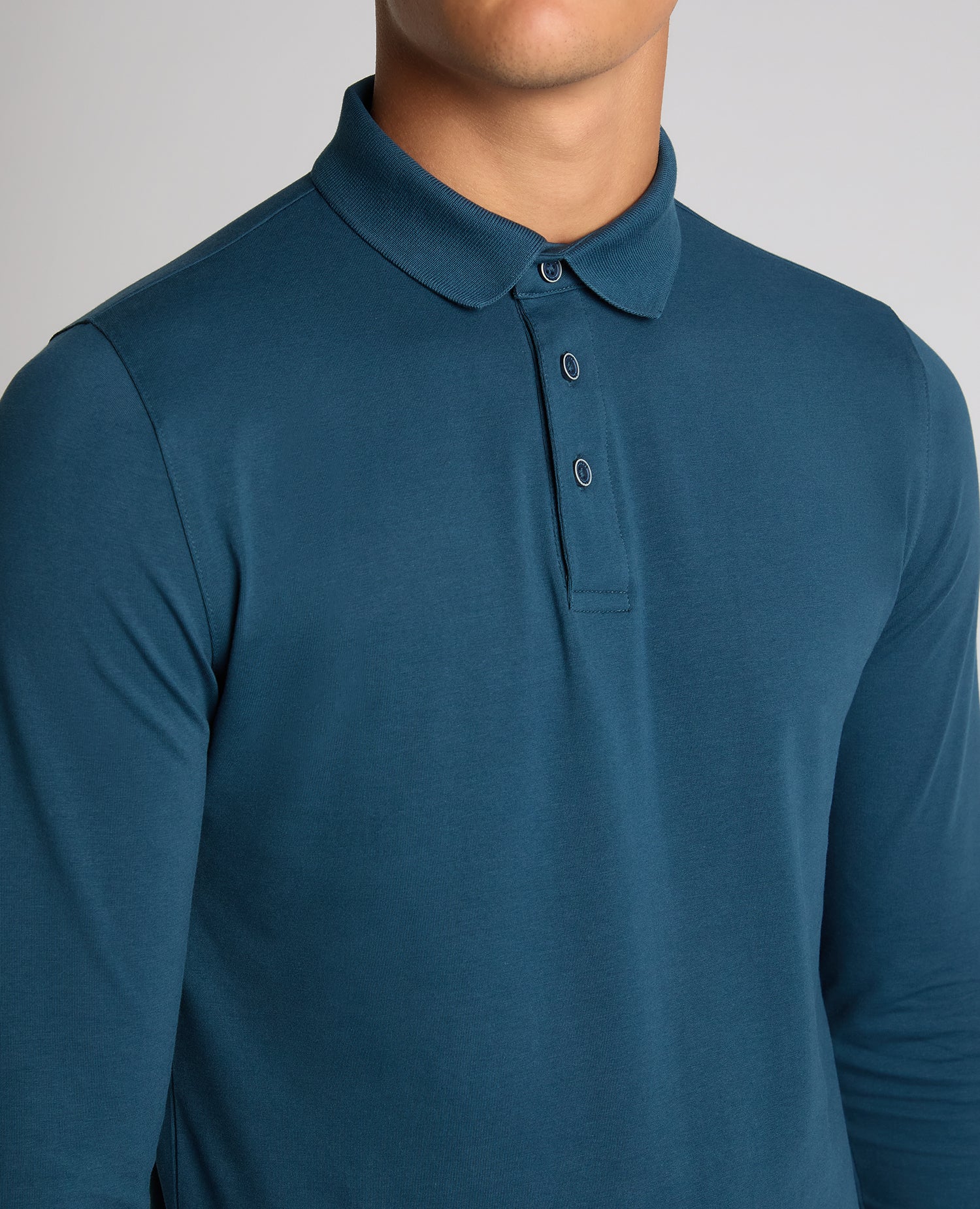 Tapered Fit Cotton-Stretch Polo Shirt - Image 4