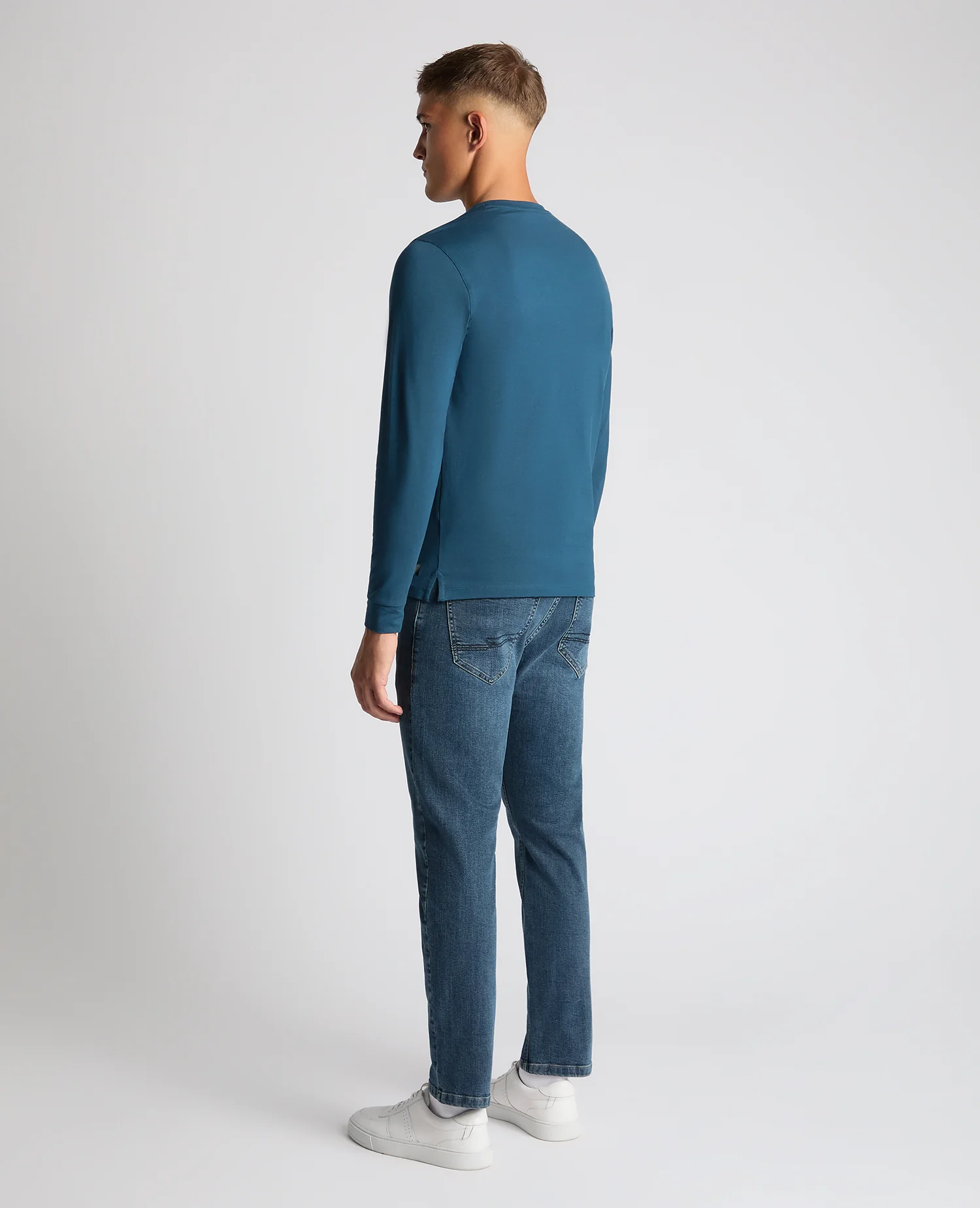 Tapered Fit Cotton-Stretch T-Shirt - Image 4