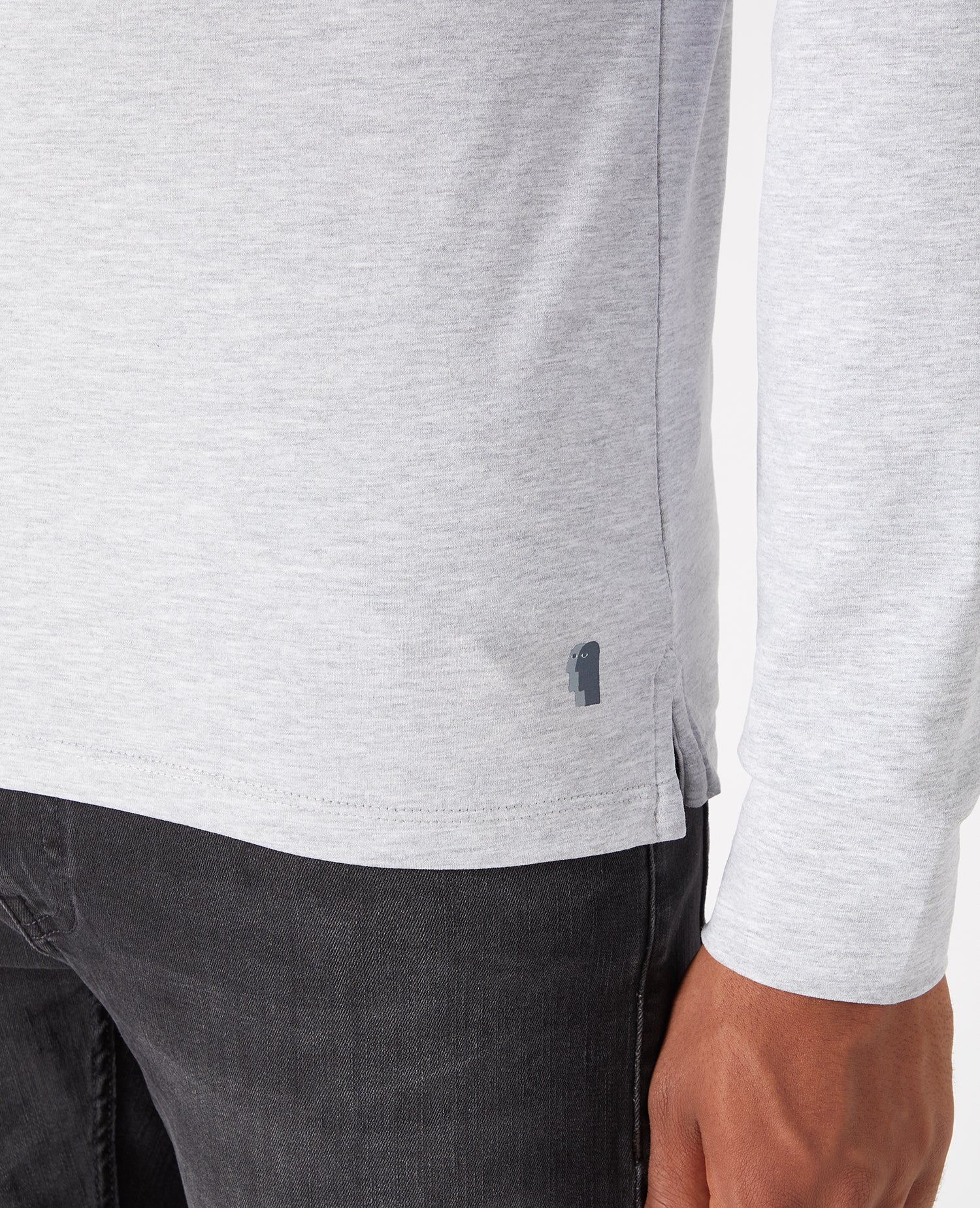 Tapered Fit Cotton-Stretch Long Sleeve T-Shirt - Image 4