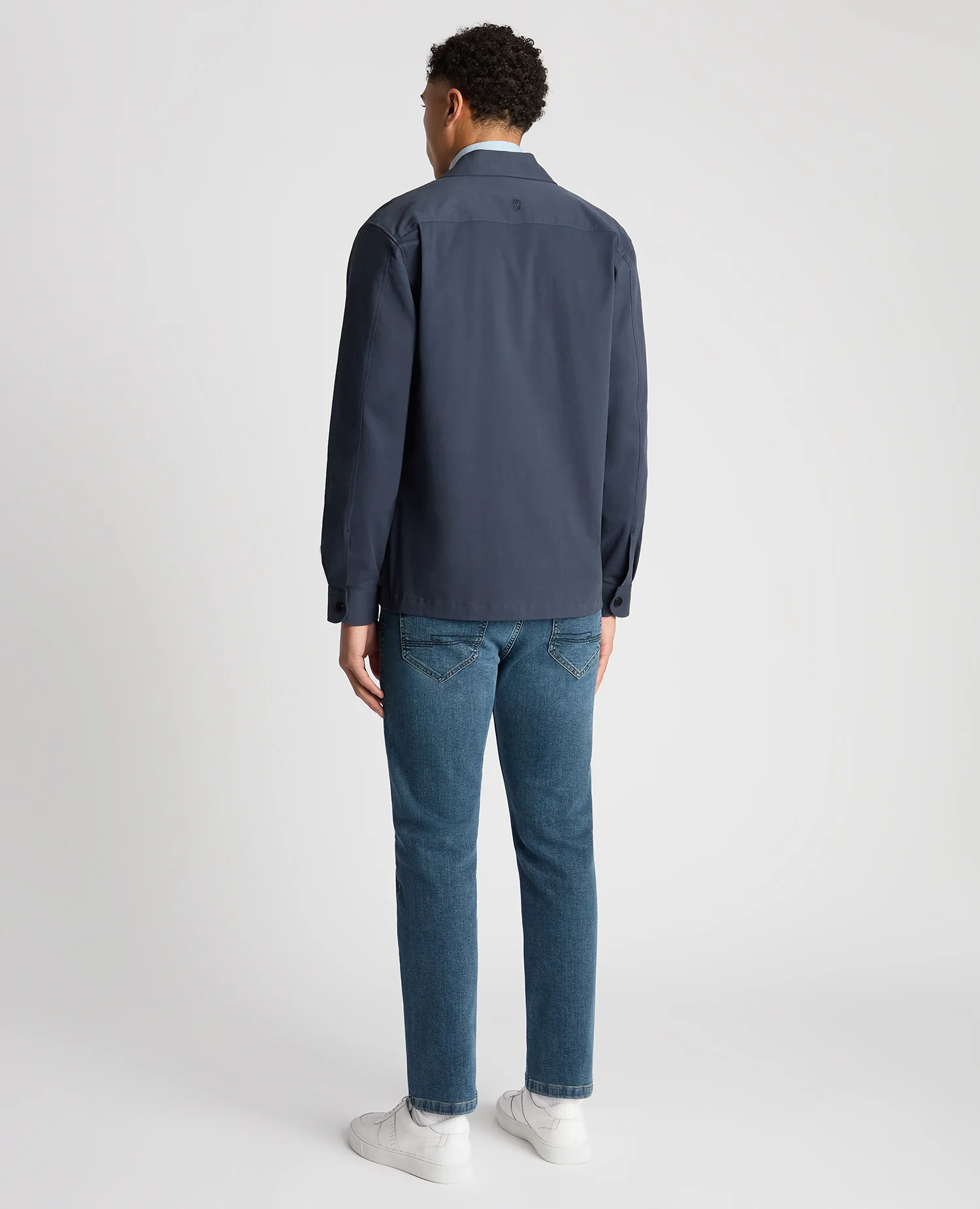 Regular Fit Cotton Stretch Overshirt - Image 4