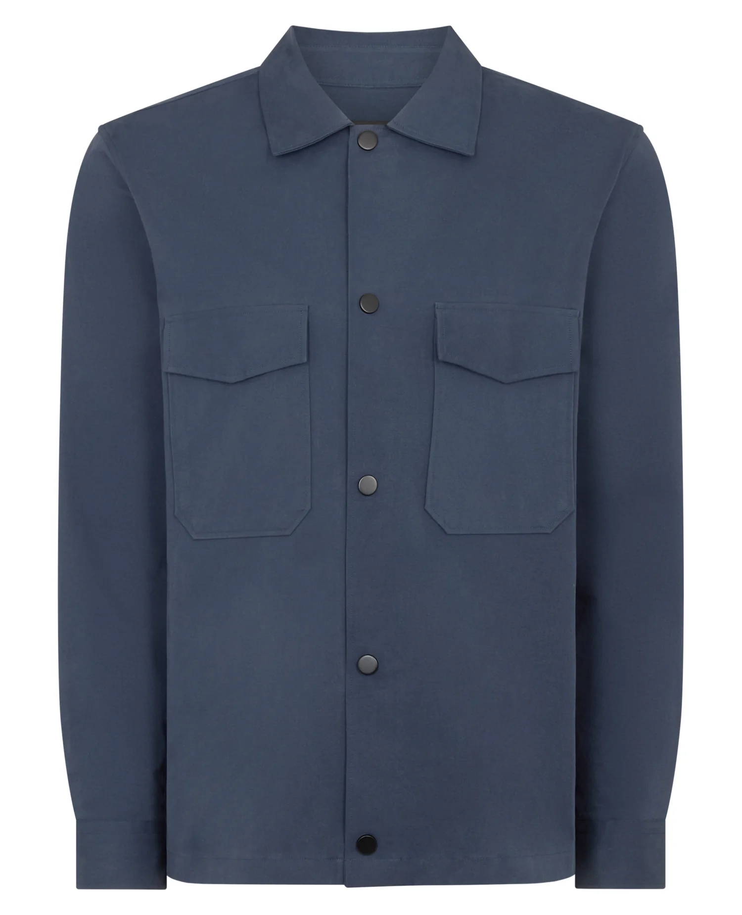 Regular Fit Cotton Stretch Overshirt - Image 7